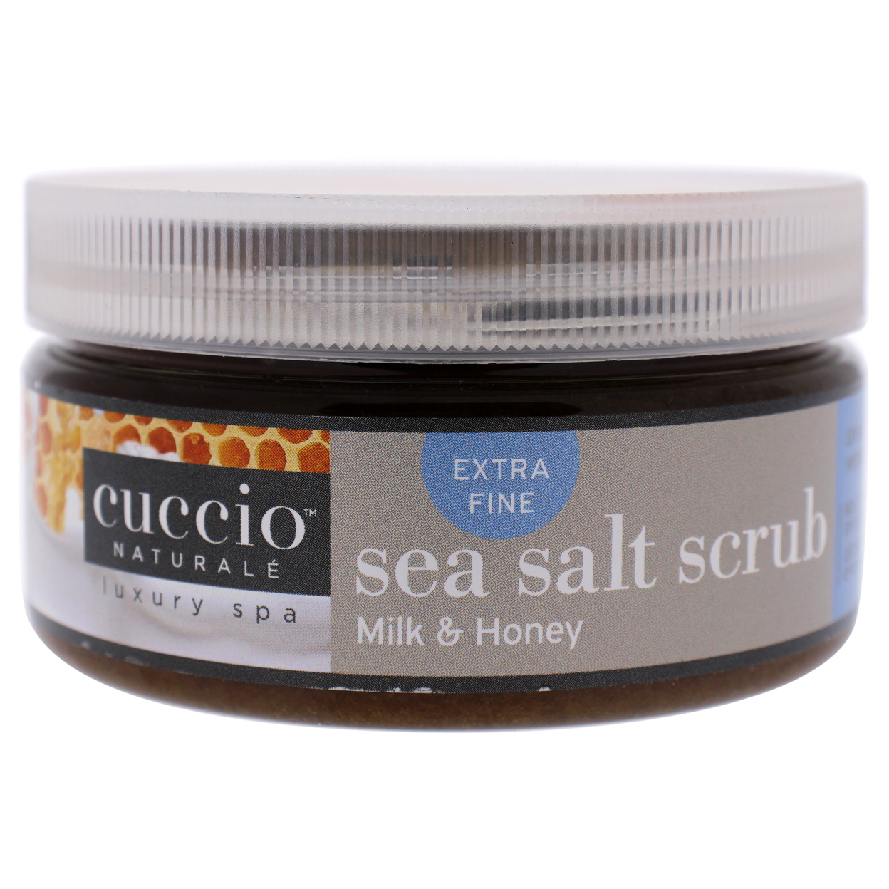 Cuccio Naturale Sea Salt Scrub - Milk And Honey 8 Oz