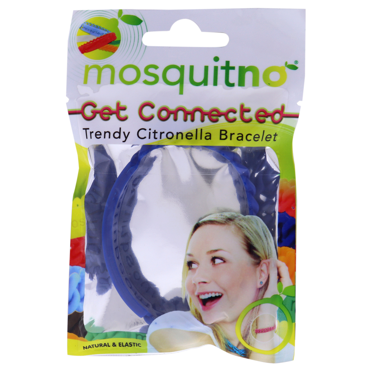 Mosquitno Get Connected Citronella Bracelet - Blue 1 Pc