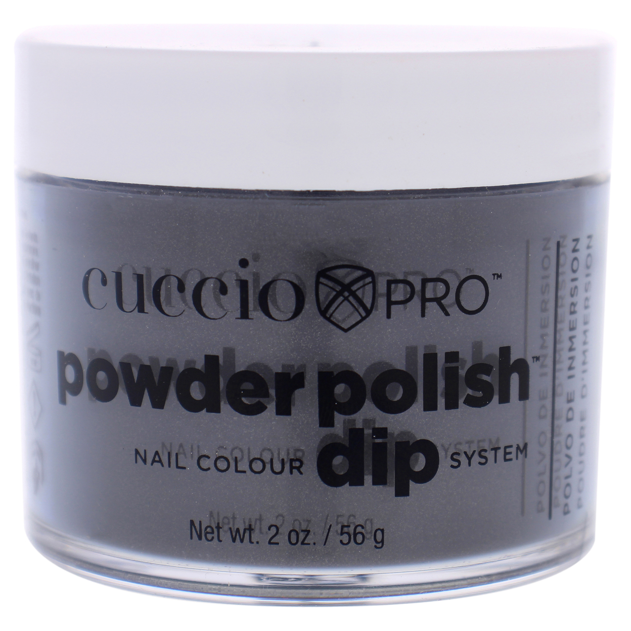 Cuccio Colour Pro Powder Polish Nail Colour Dip System - Silver With Grey Undertones Nail Powder 1.6 Oz
