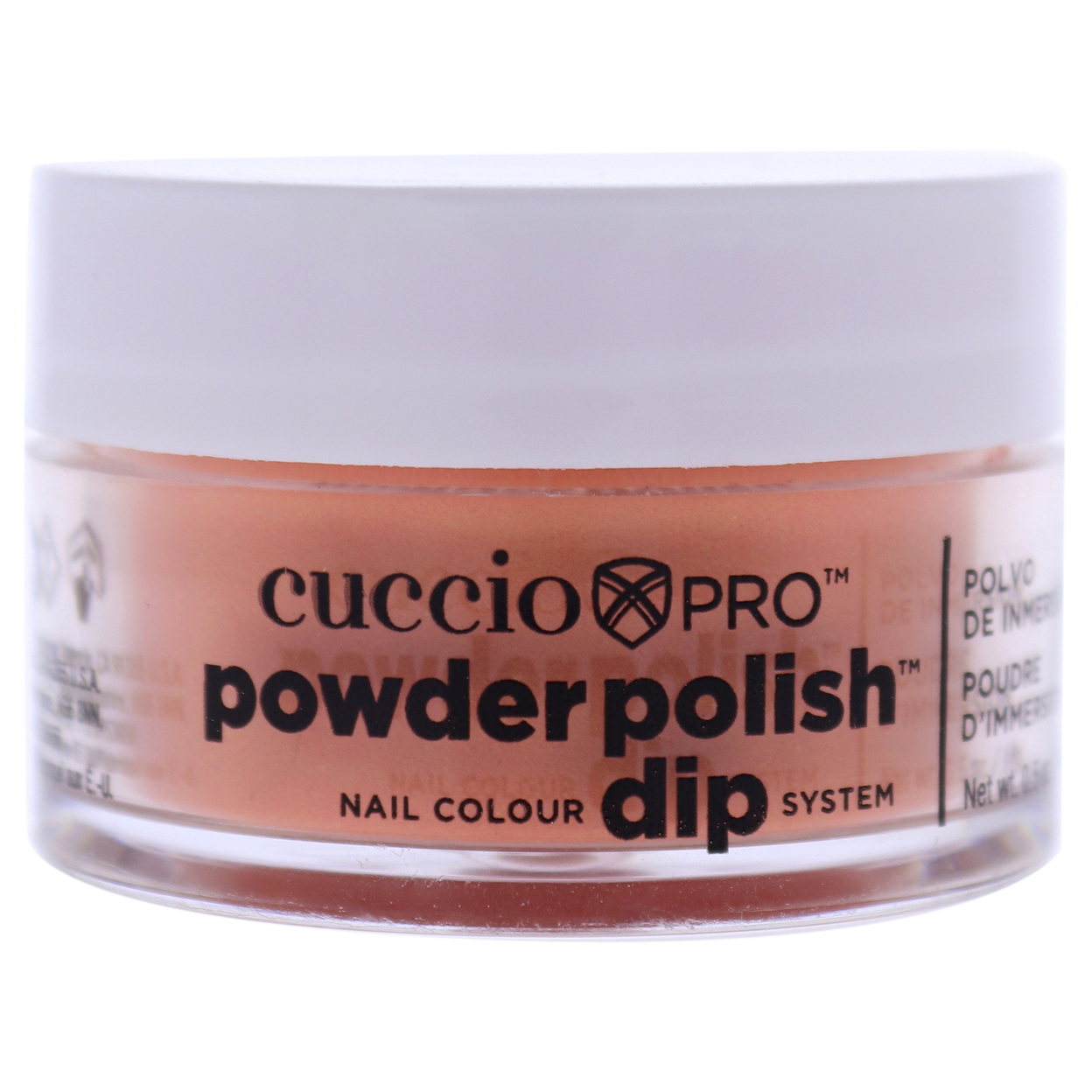 Cuccio Colour Pro Powder Polish Nail Colour Dip System - Tangerine Orange Nail Powder 0.5 Oz