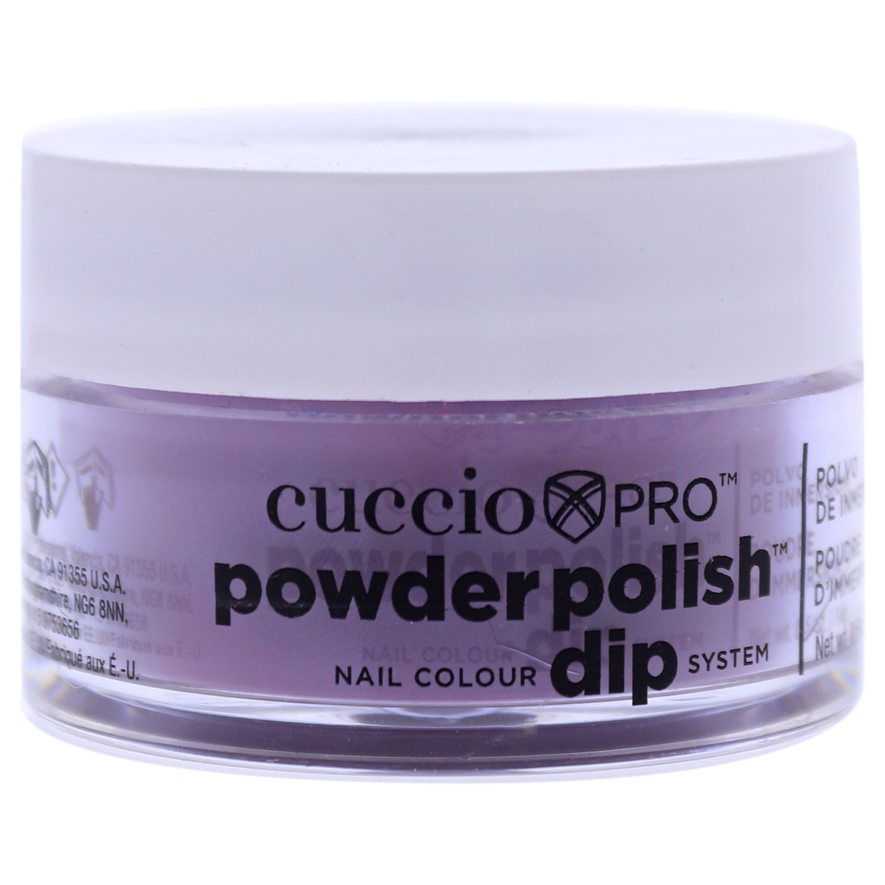 Cuccio Pro Pro Powder Polish Nail Colour Dip System - Bright Grape Purple Nail Powder 0.5 Oz