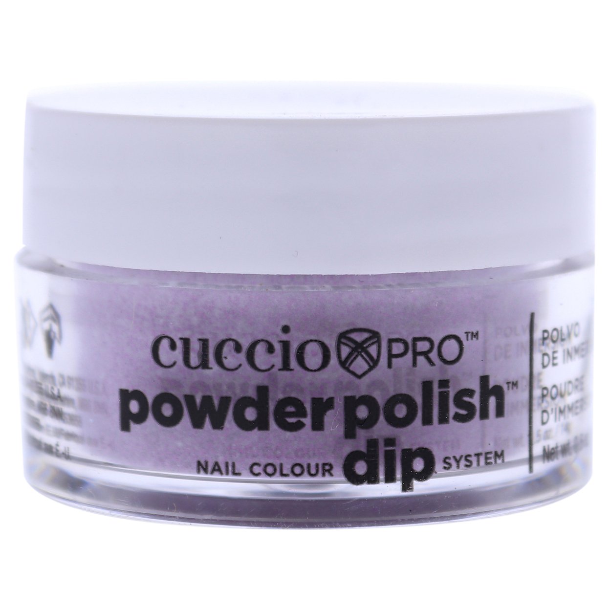 Cuccio Colour Pro Powder Polish Nail Colour Dip System - Fuchsia Pink Glitter Nail Powder 0.5 Oz