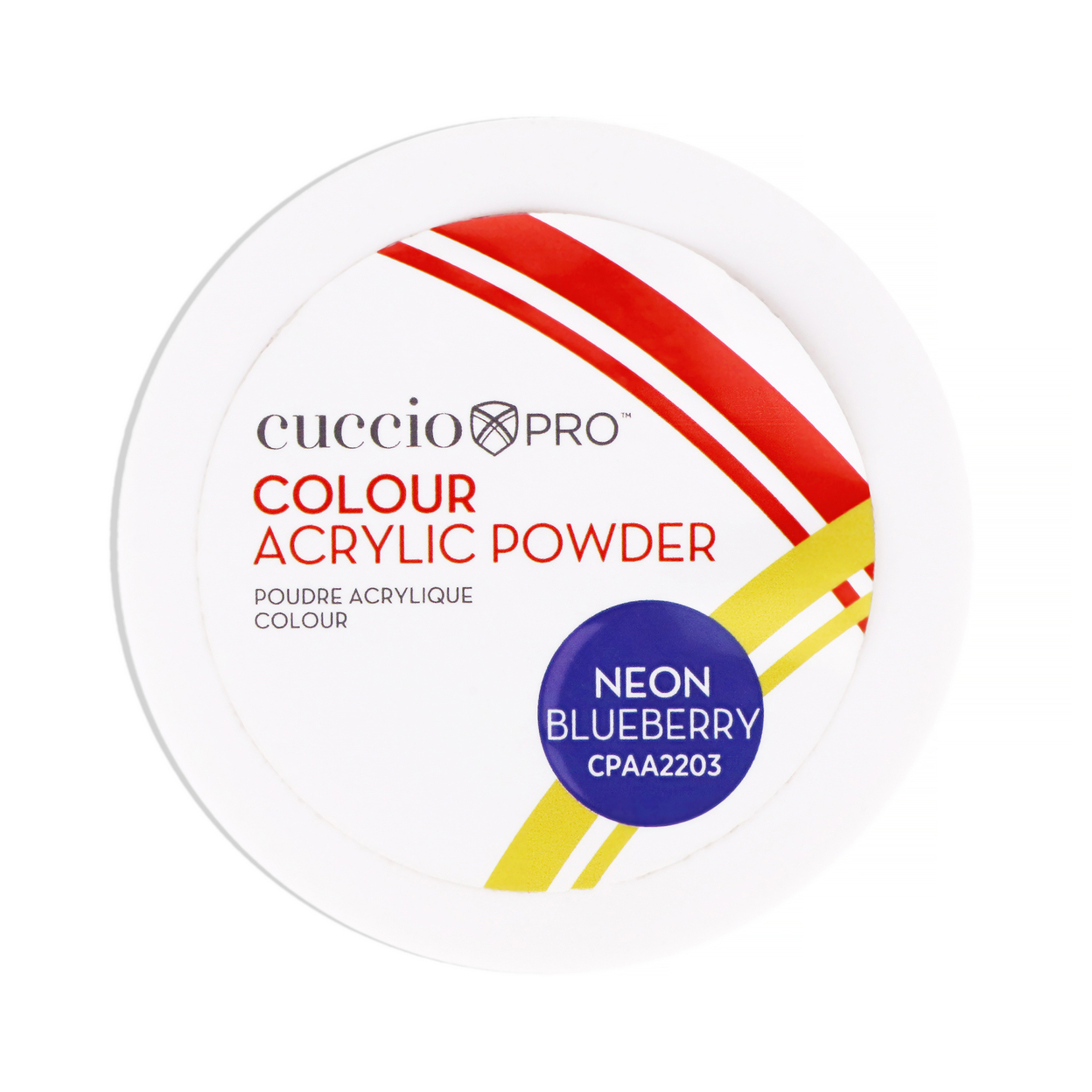Cuccio PRO Colour Acrylic Powder - Neon Blueberry 1.6 Oz