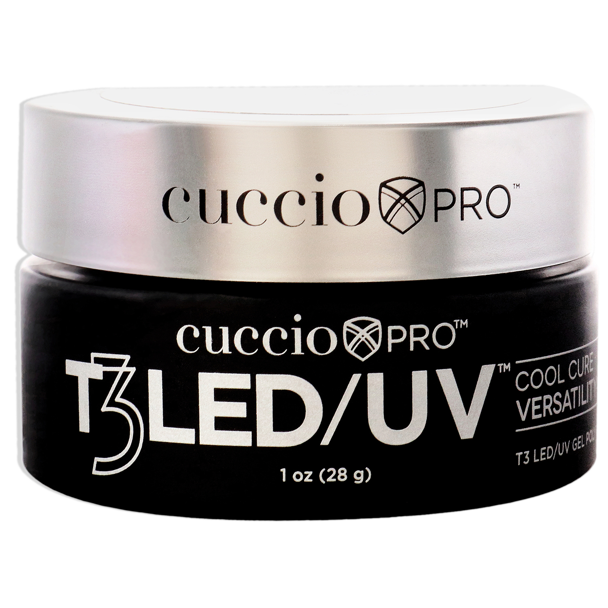 Cuccio Pro T3 Cool Cure Versatility Gel - Kekes Glitter Nail Gel 1 Oz