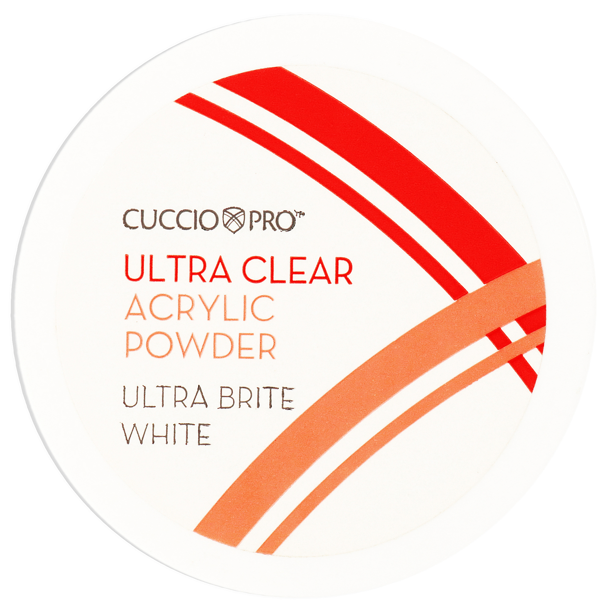 Cuccio Pro Ultra Clear Acrylic Powder - Ultra Brite White 1.6 Oz