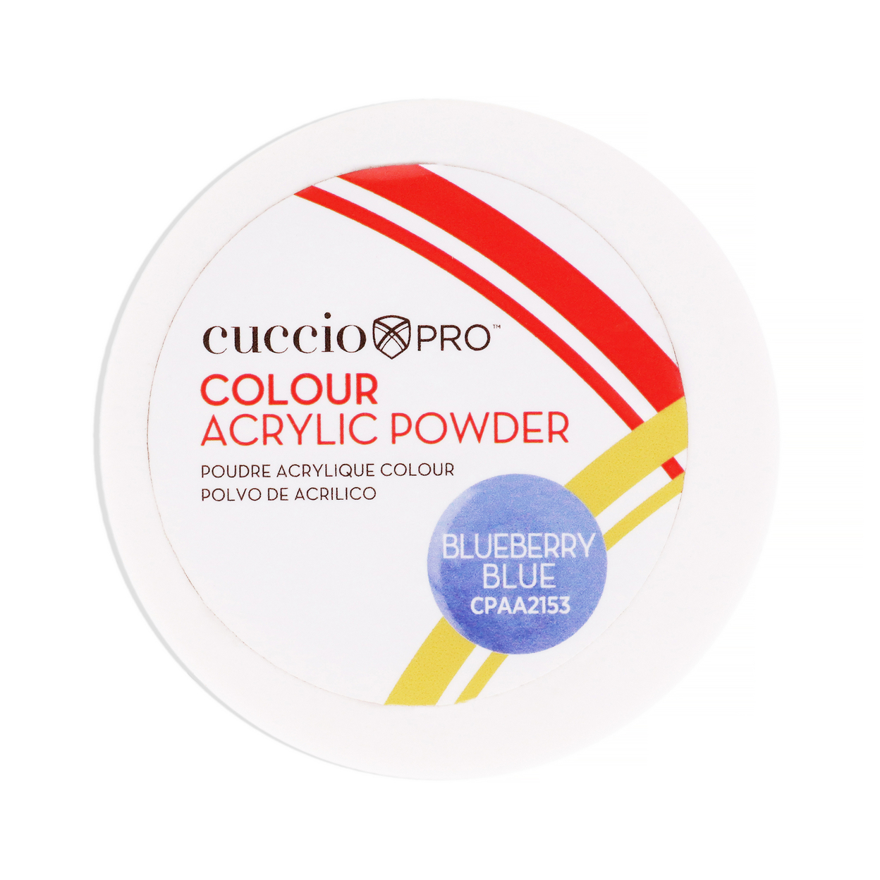 Cuccio PRO Colour Acrylic Powder - Blueberry Blue 1.6 Oz