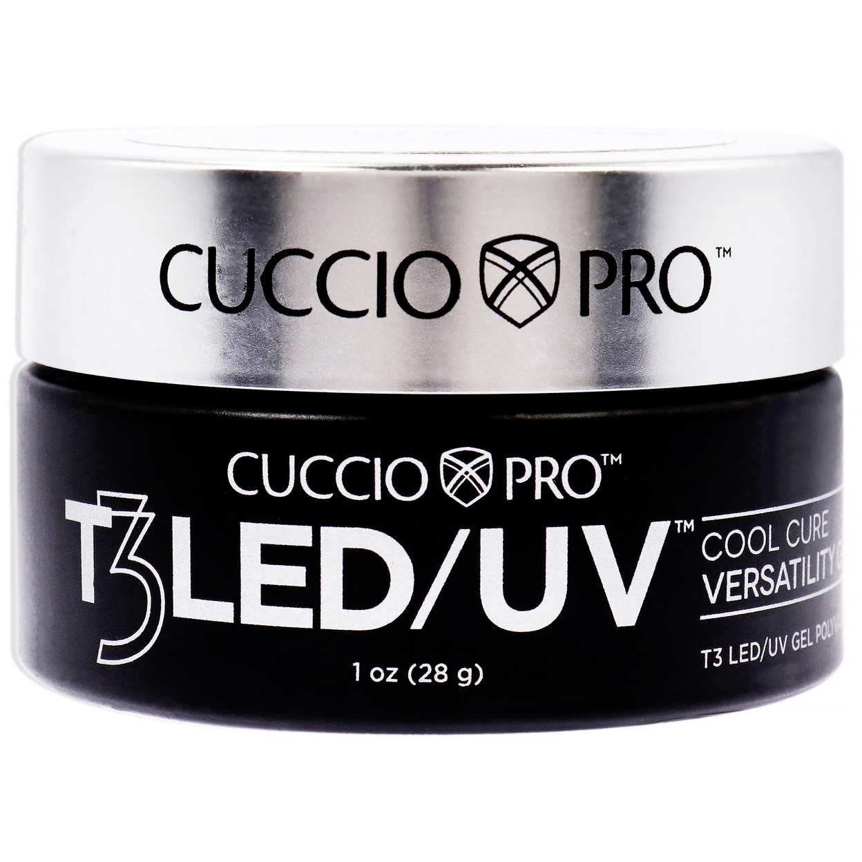 Cuccio Pro T3 Cool Cure Versatility Gel - Platinum Nail Gel 1 Oz
