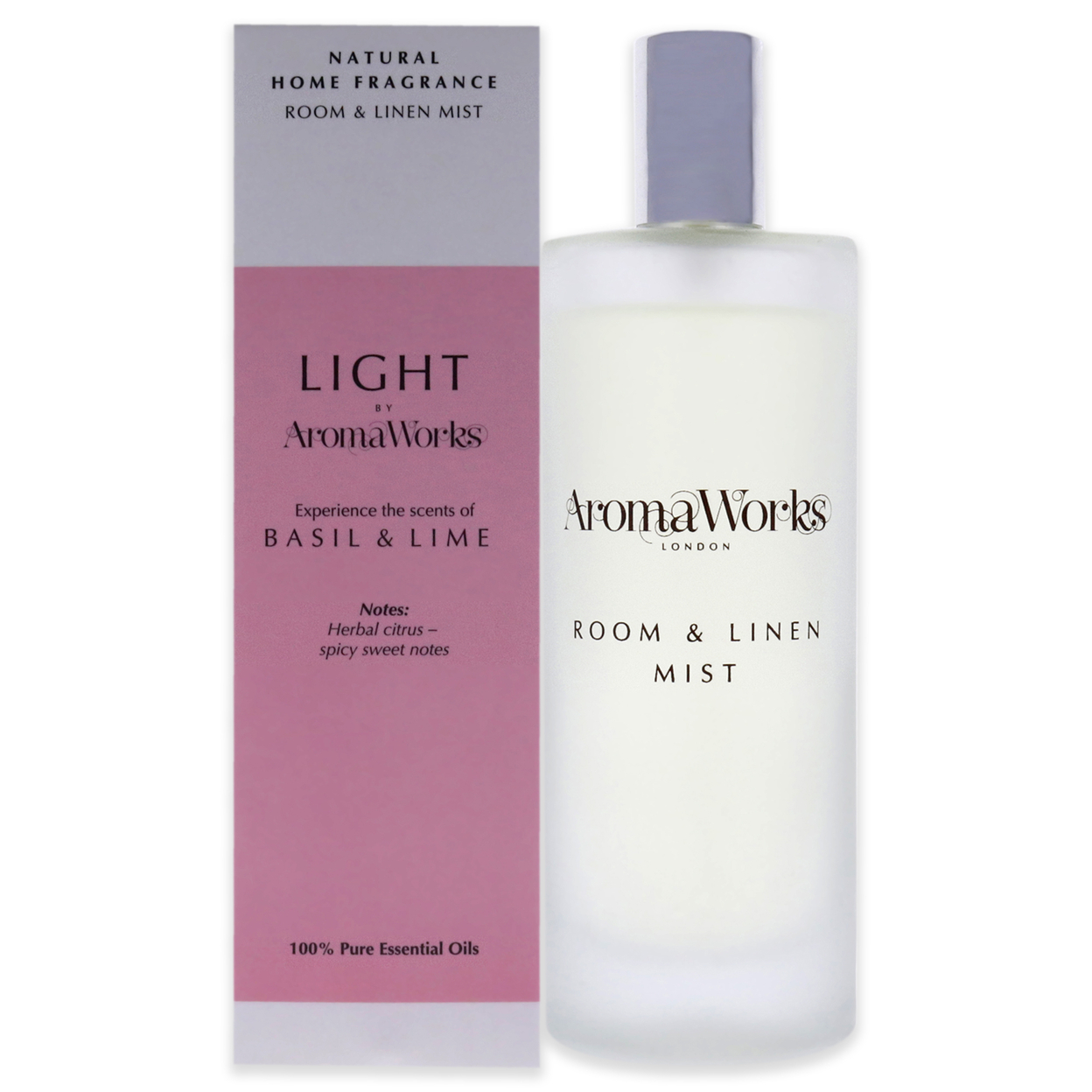 Aromaworks Light Room And Linen Mist - Basil And Lime Room Spray 3.4 Oz