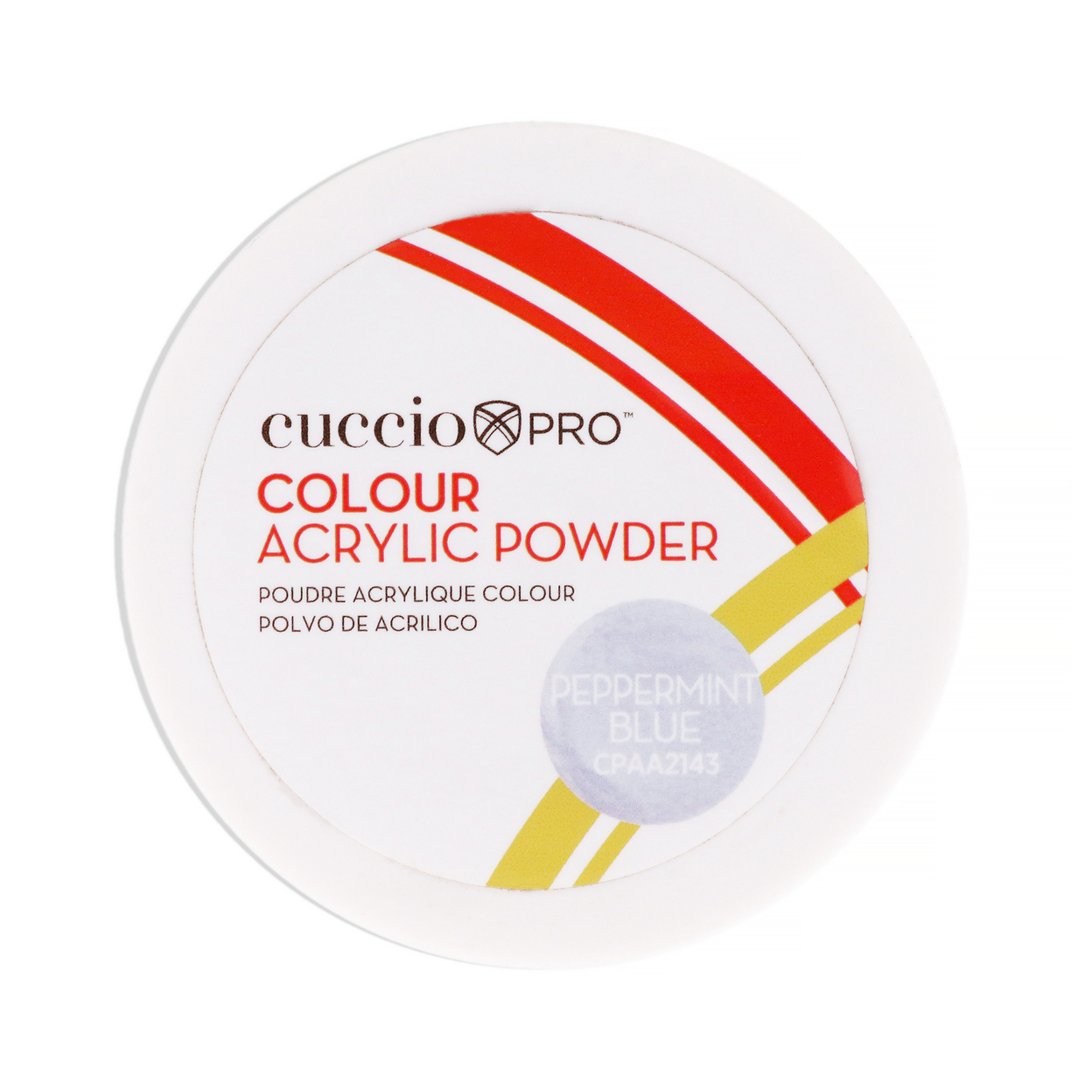 Cuccio PRO Colour Acrylic Powder - Peppermint Blue 1.6 Oz