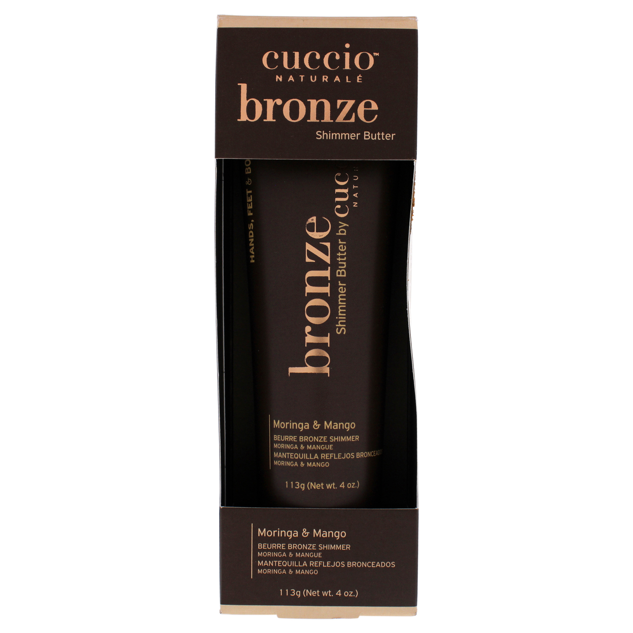Cuccio Naturale Bronze Shimmer Butter - Moringa And Mango Bronzer 4 Oz