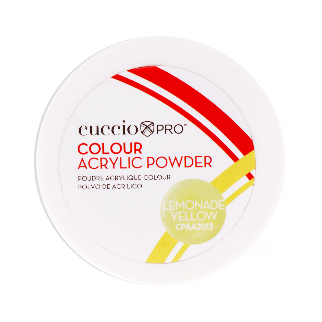 Cuccio PRO Colour Acrylic Powder - Lemonade Yellow 1.6 Oz