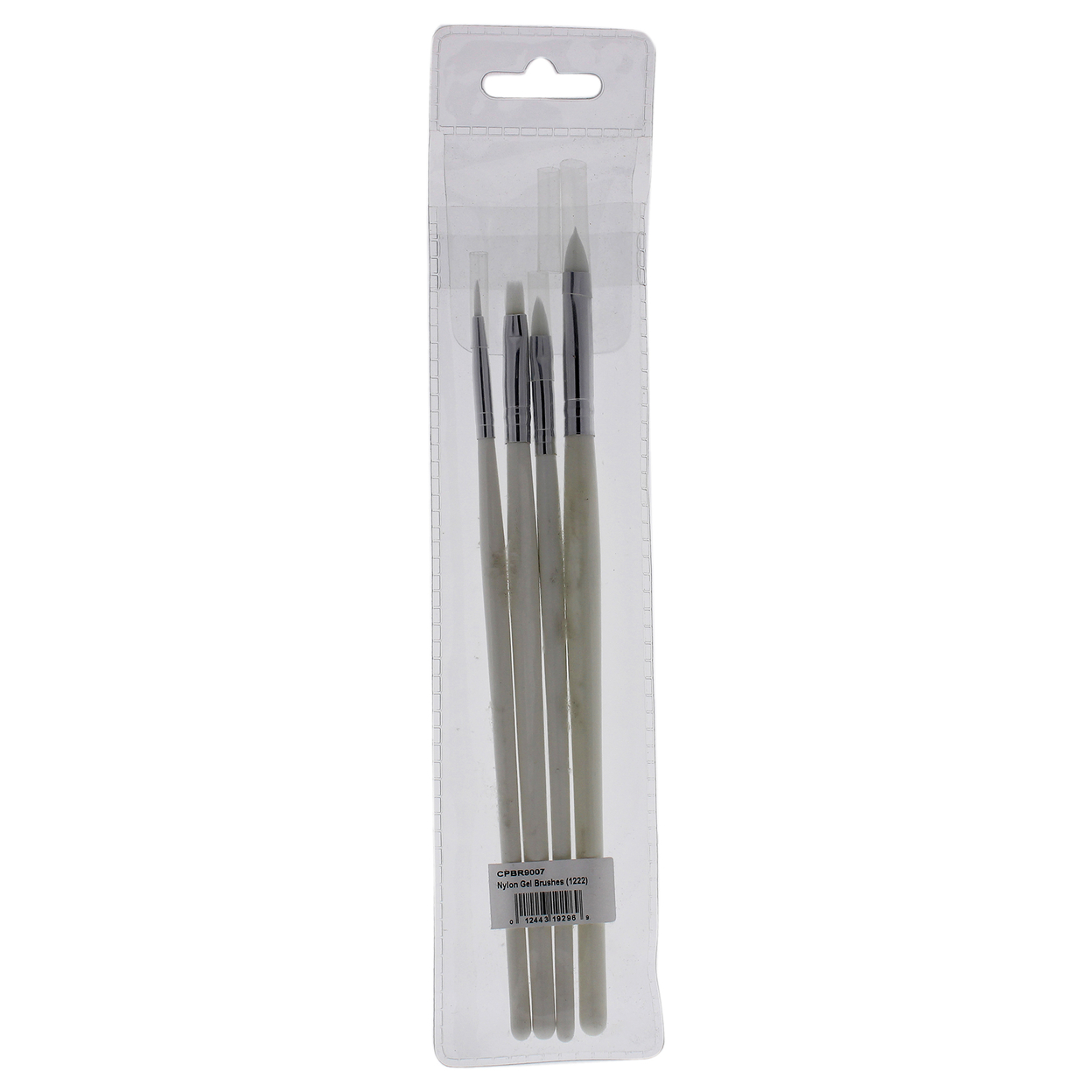 Cuccio Pro Nylon Nail Gel Brush Set - 1222 Nail Brush 4 Pc