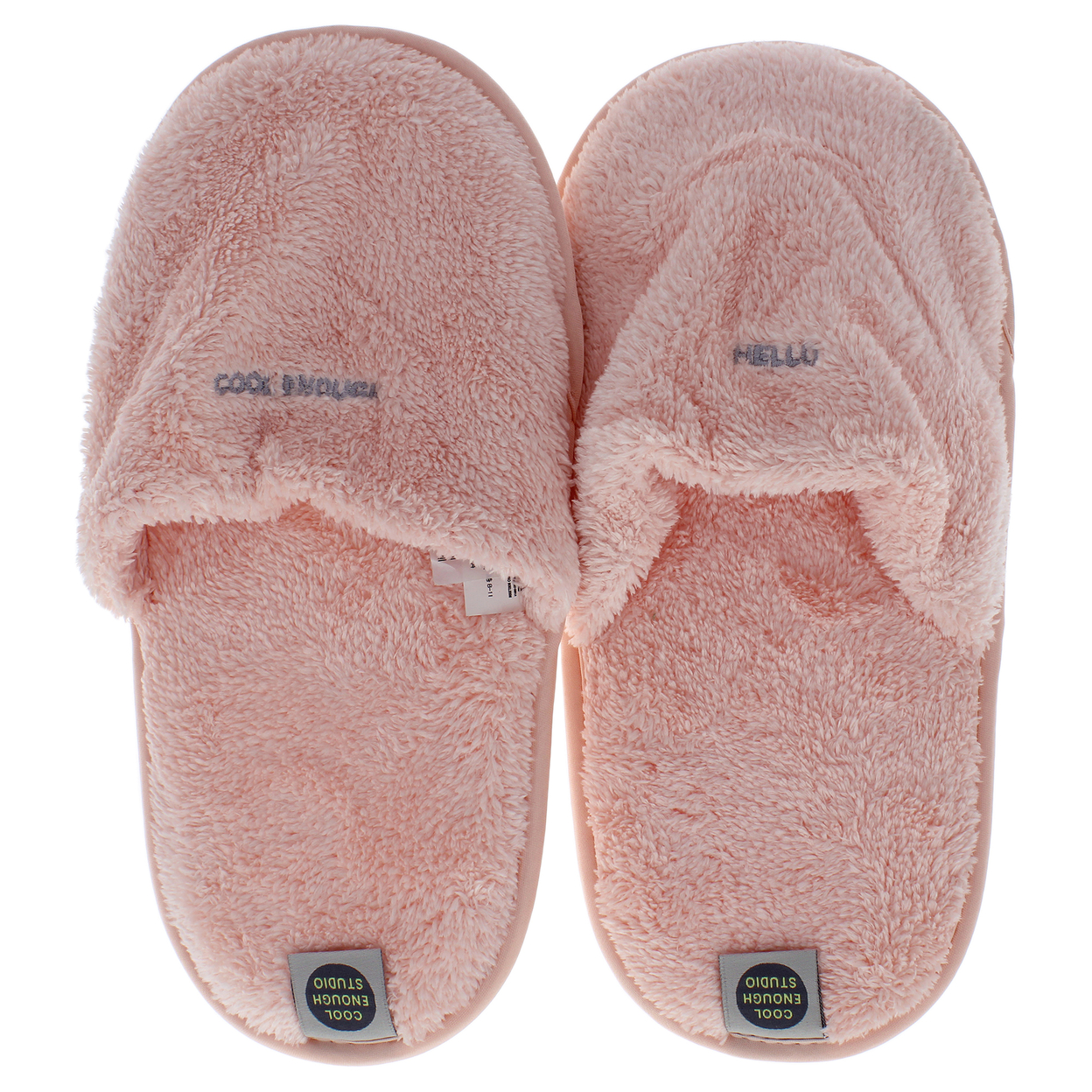 Cool Enough Studio The Towel Slippers Pink - Large 1 Pair