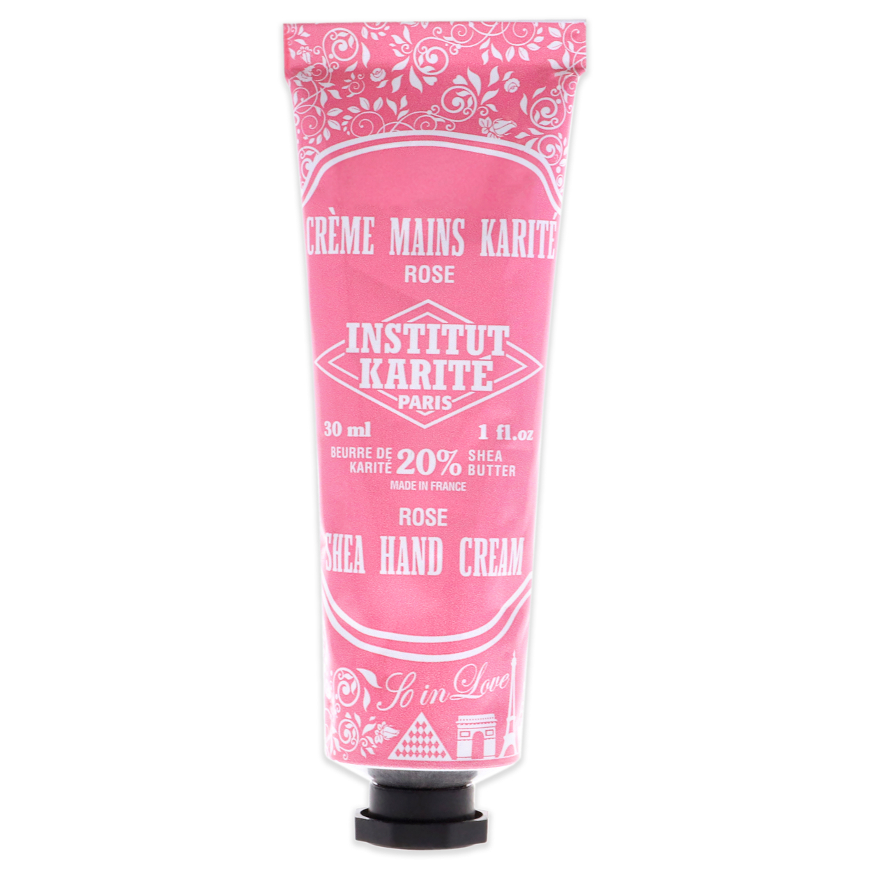 Institut Karite Paris Shea Hand Cream So In Love - Rose 1 Oz