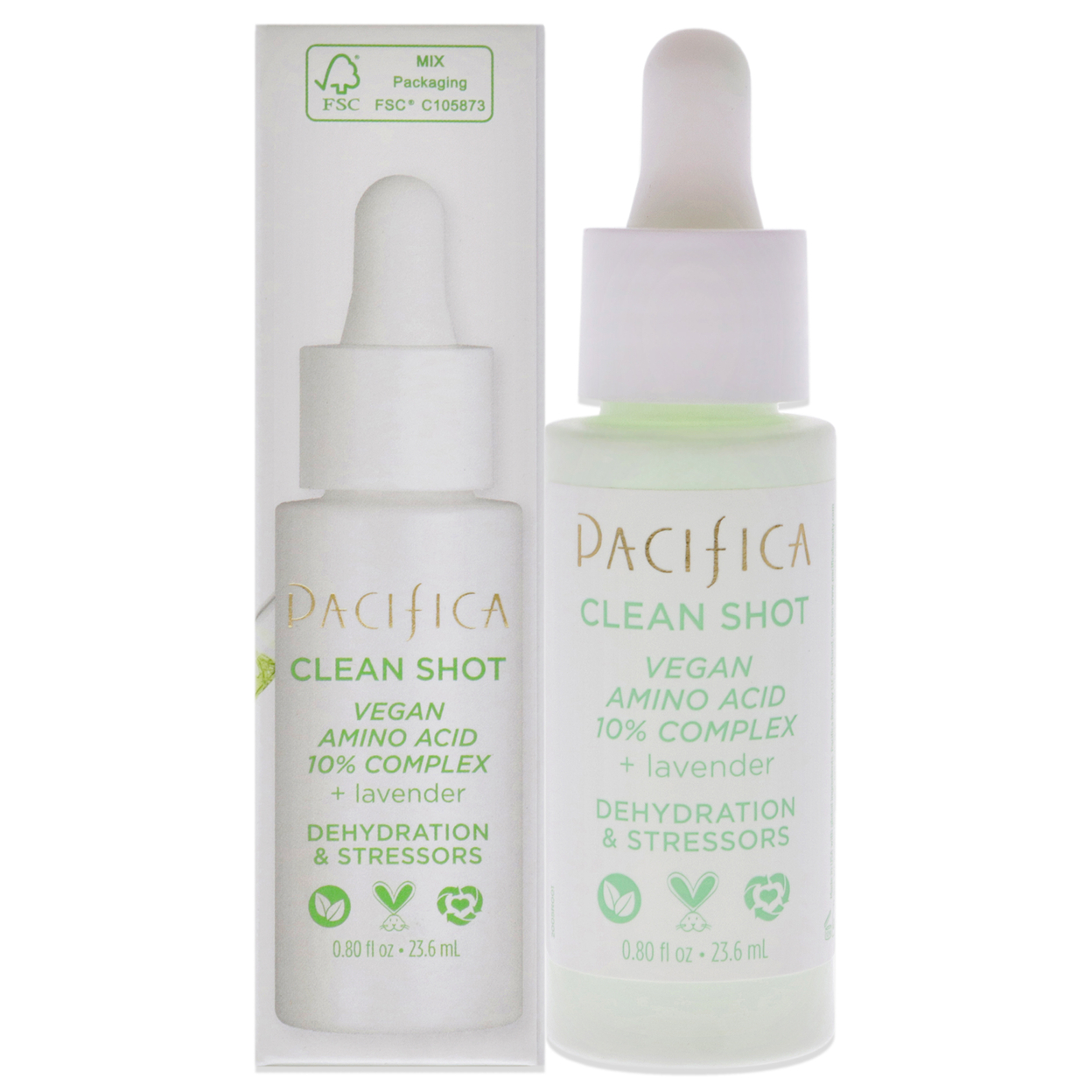 Pacifica Clean Shot Vegan Amino Acid 10 Percent Complex Serum 0.80 Oz