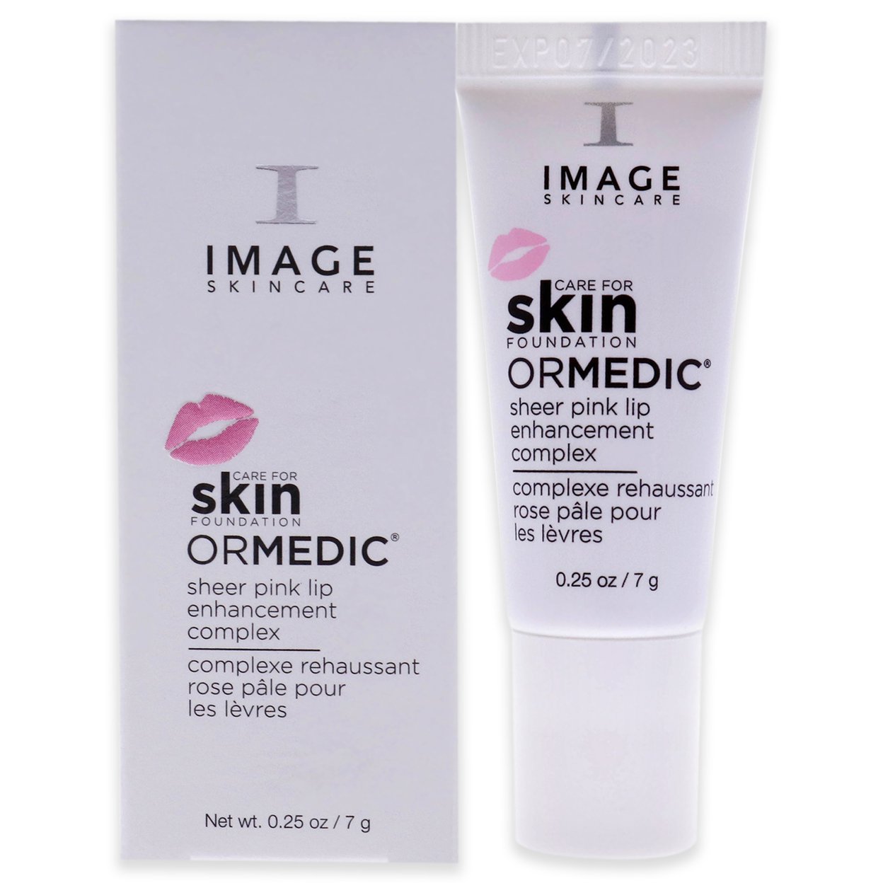 Image Ormedic Sheer Pink Lip Enhancement Complex Lip Treatment 0.25 Oz