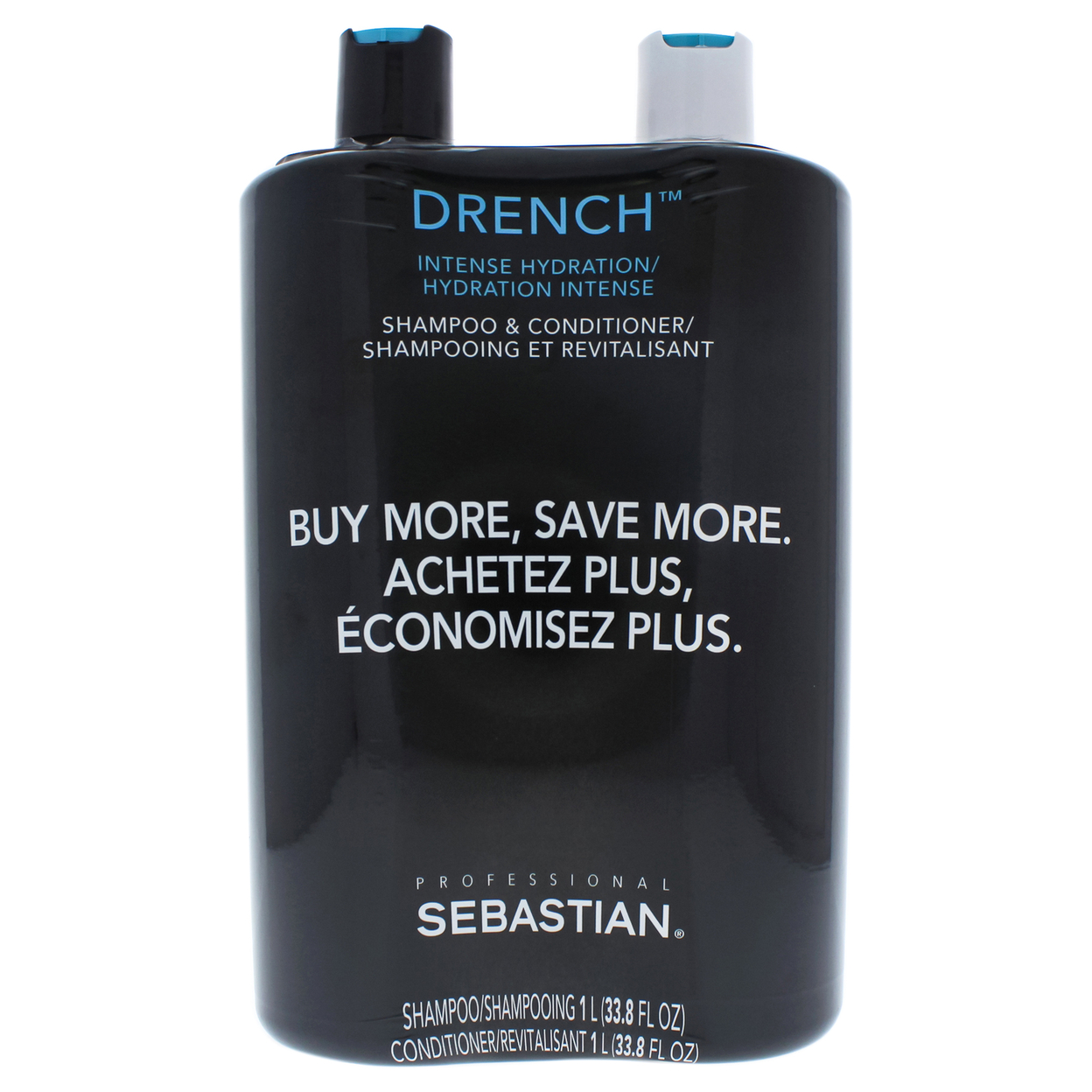 Sebastian Drench Moisturizing Kit 33.8 Oz Shampoo, 33.8 Oz Conditioner 2 Pc Kit