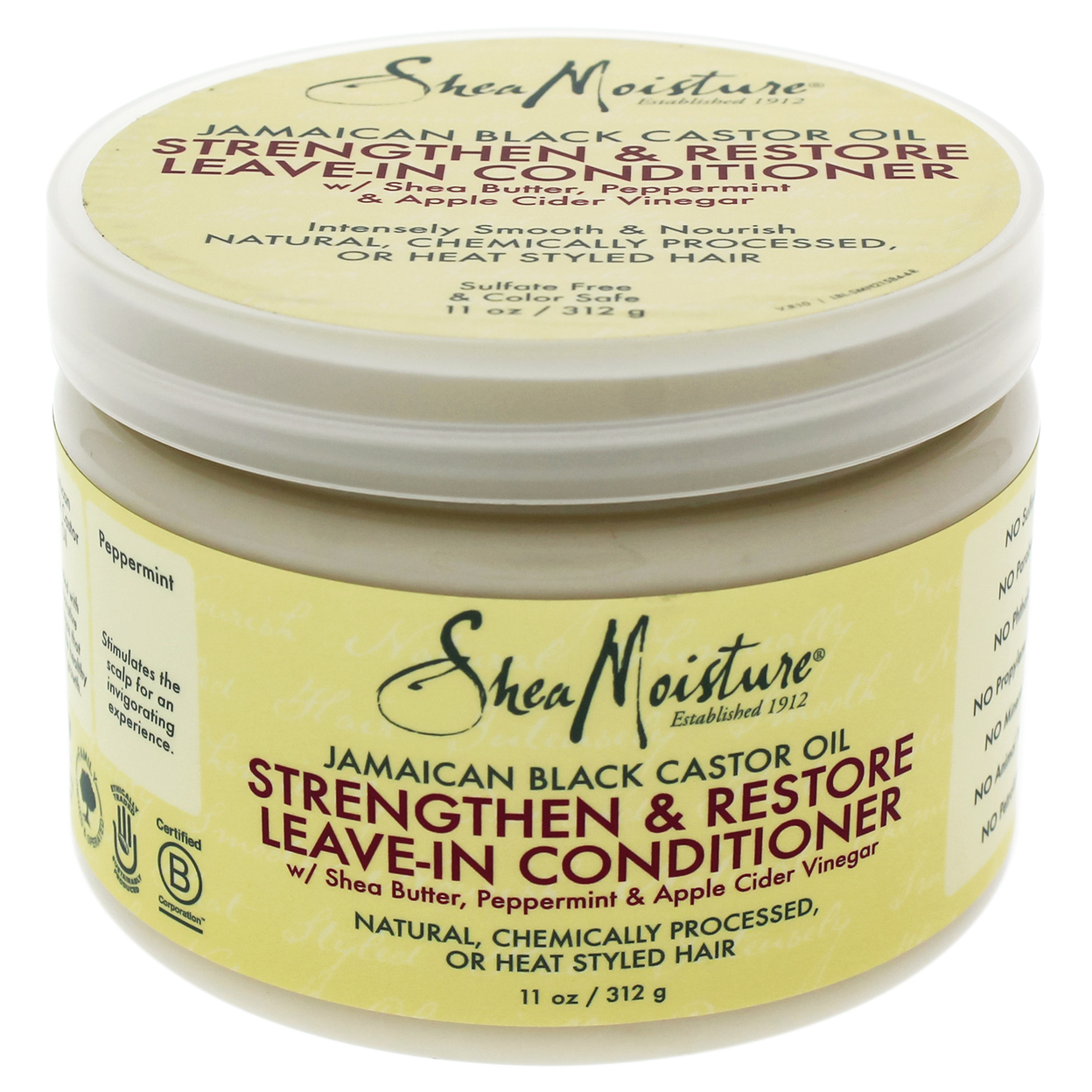 Shea Moisture Jamaican Black Castor Oil Strengthen And Grow Leave-In Conditioner Conditioner 11 Oz