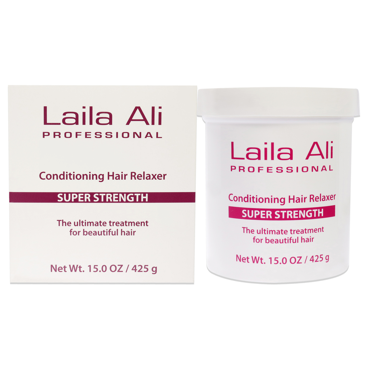 Laila Ali Super Strength Conditioning Hair Relaxer Treatment 15 Oz