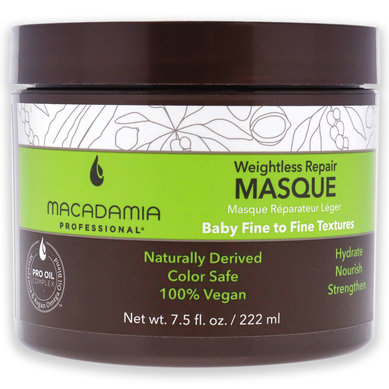 Macadamia Oil Unisex HAIRCARE Weightless Repair Masque 7.5 Oz