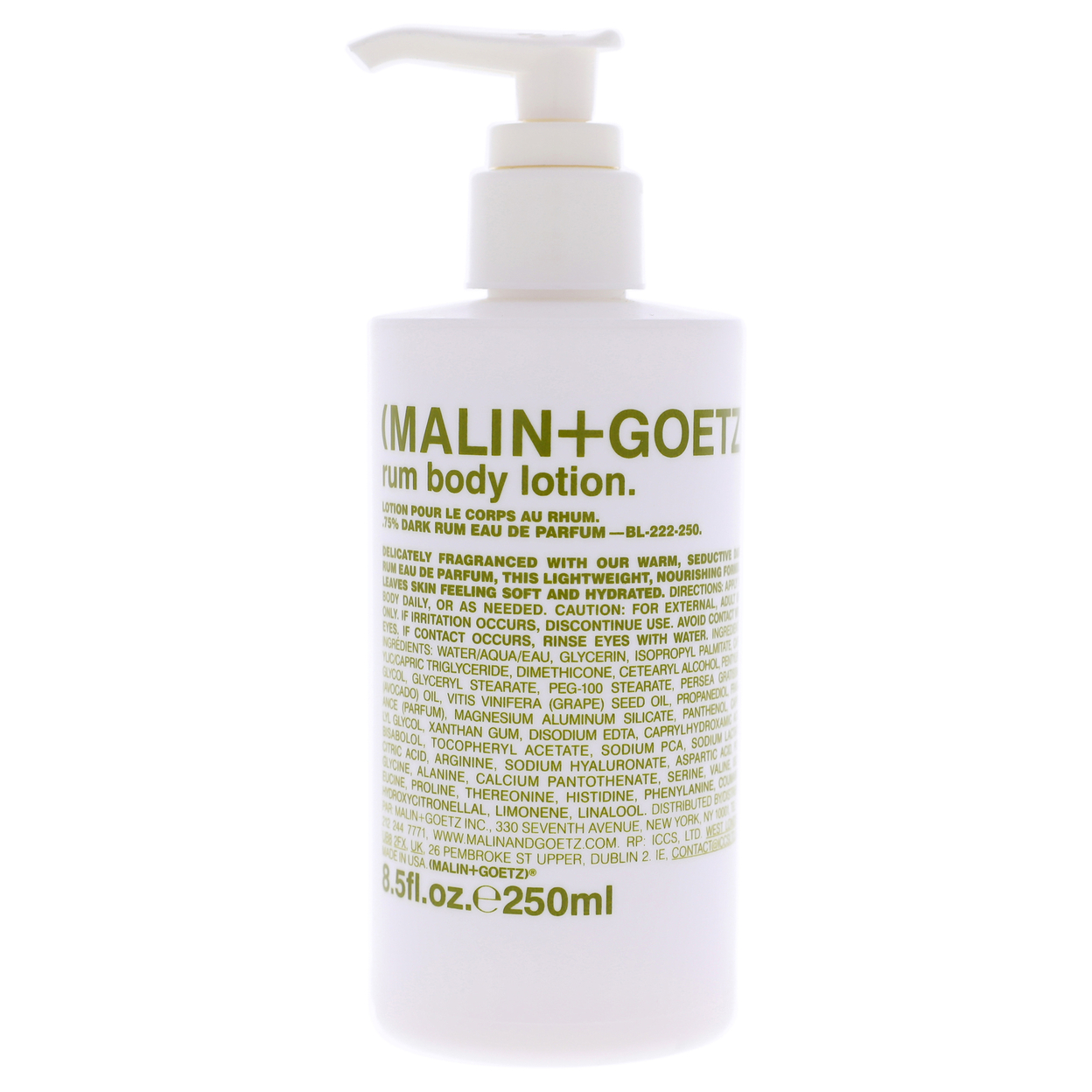 Malin + Goetz Unisex BATHBODY Rum Body Lotion 8.5 Oz