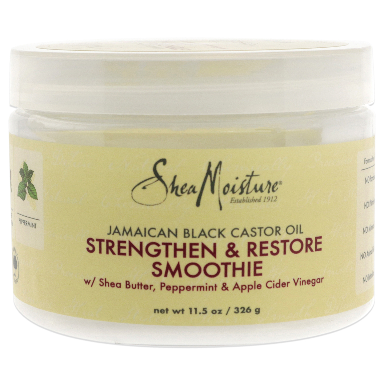 Shea Moisture Jamaican Black Castor Oil Strengthen And Restore Smoothie Cream Moisturizer 11.5 Oz