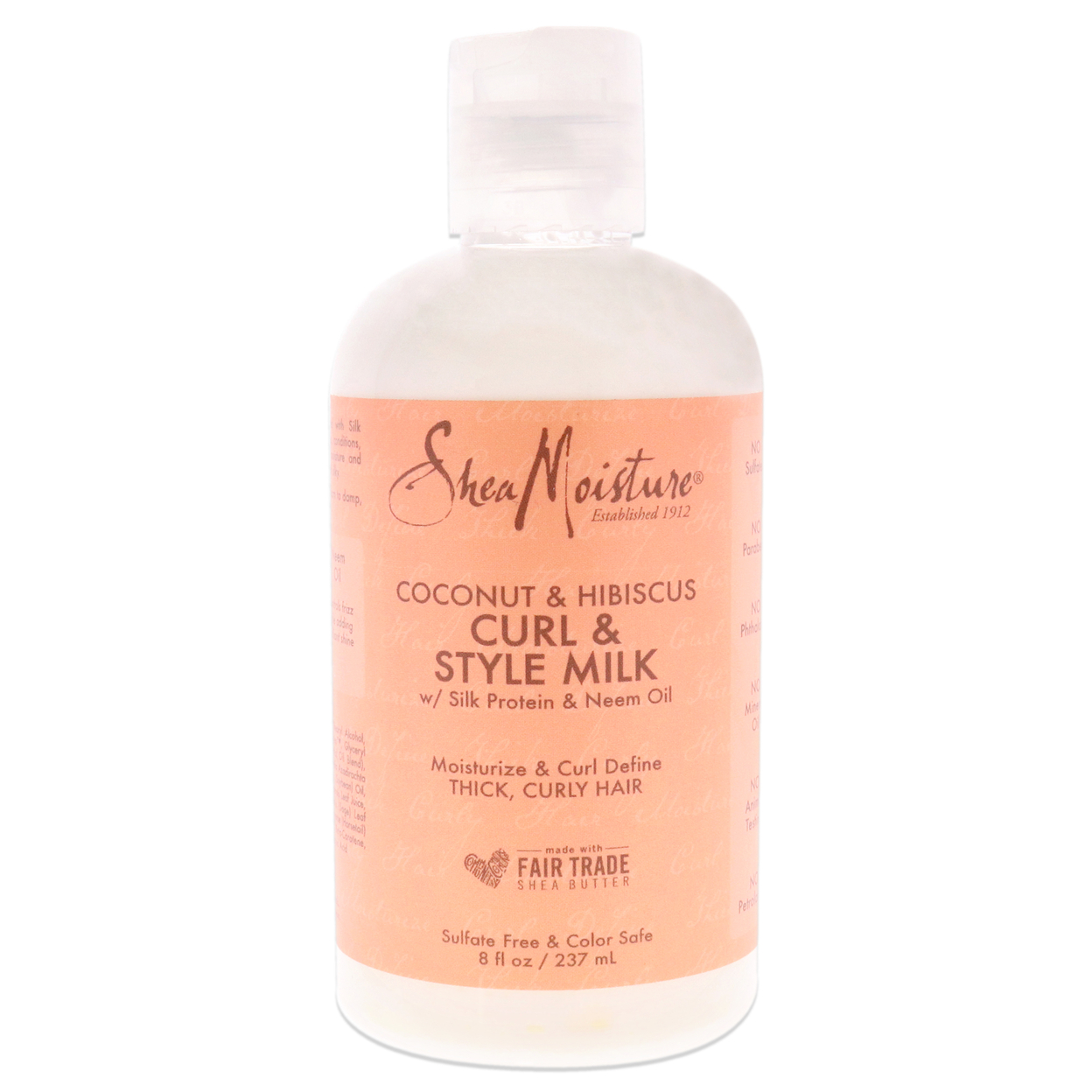 Shea Moisture Coconut Hibiscus Curl Style Milk Cream 8 Oz