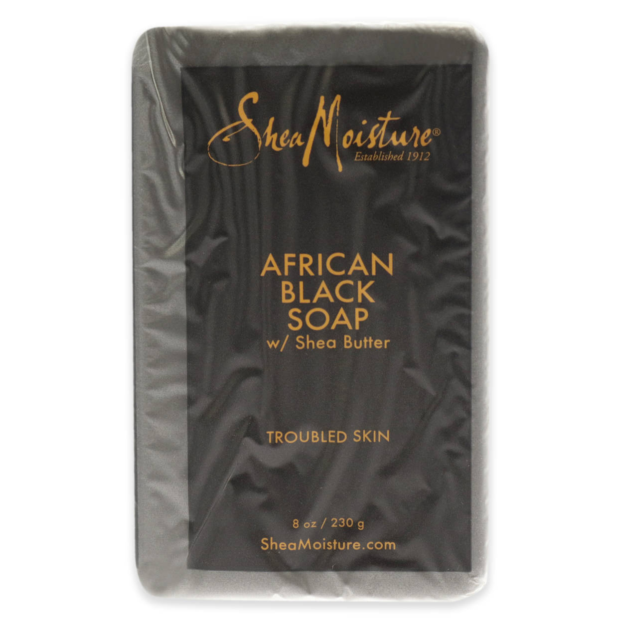 Shea Moisture African Black Soap Troubled Skin Bar Soap 8 Oz