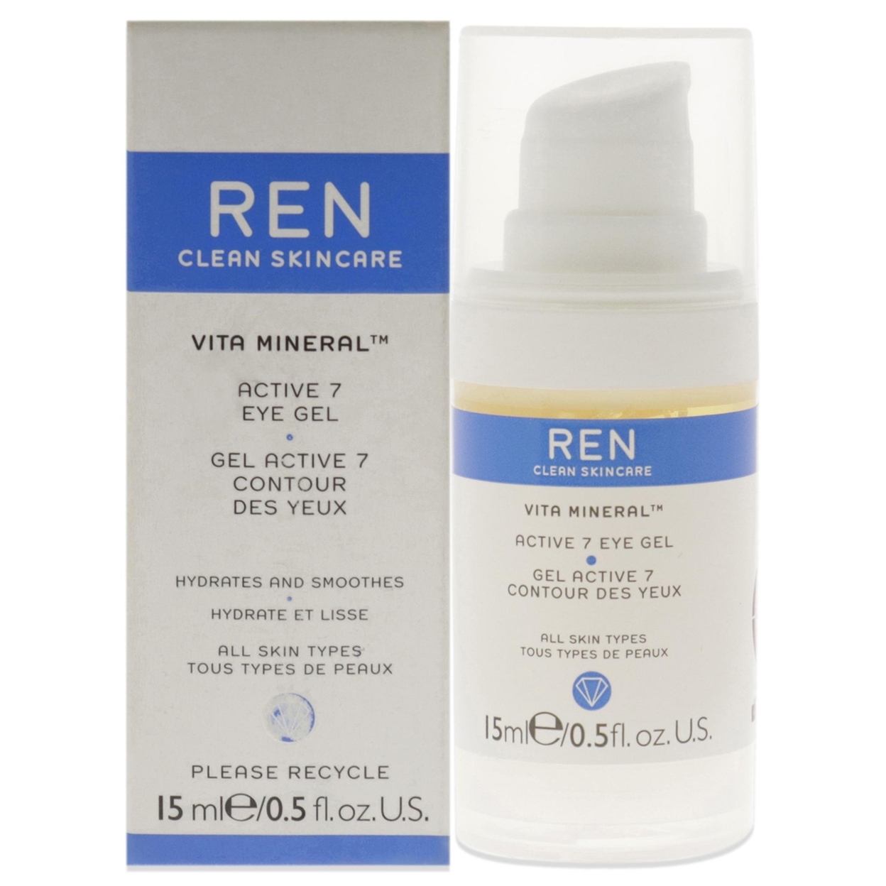 Ren Unisex SKINCARE Vita Mineral Active 7 Eye Gel 0.5 Oz