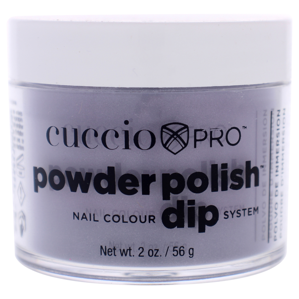 Cuccio Pro Pro Powder Polish Nail Colour Dip System - Grey With Mica Nail Powder 1.6 Oz