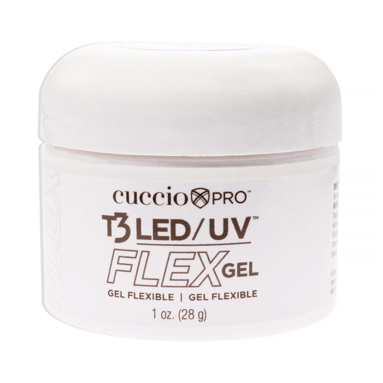 Cuccio Pro T3 LED-UV Flex Gel - Clear Nail Gel 1 Oz