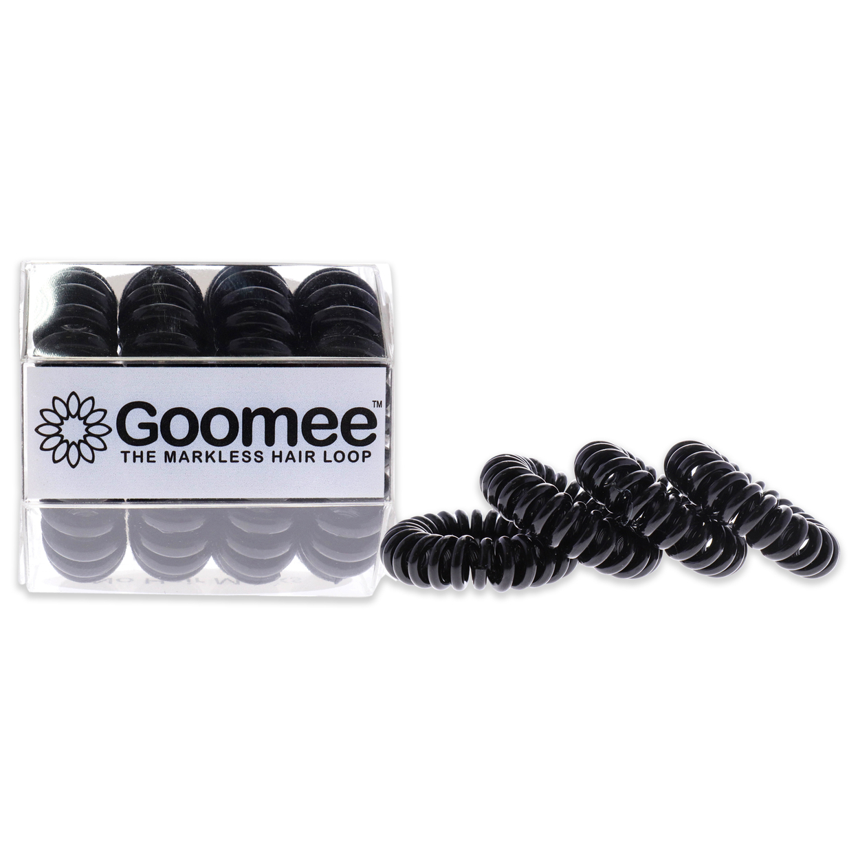 Goomee The Markless Hair Loop Set - Midnight Black Hair Tie 4 Pc