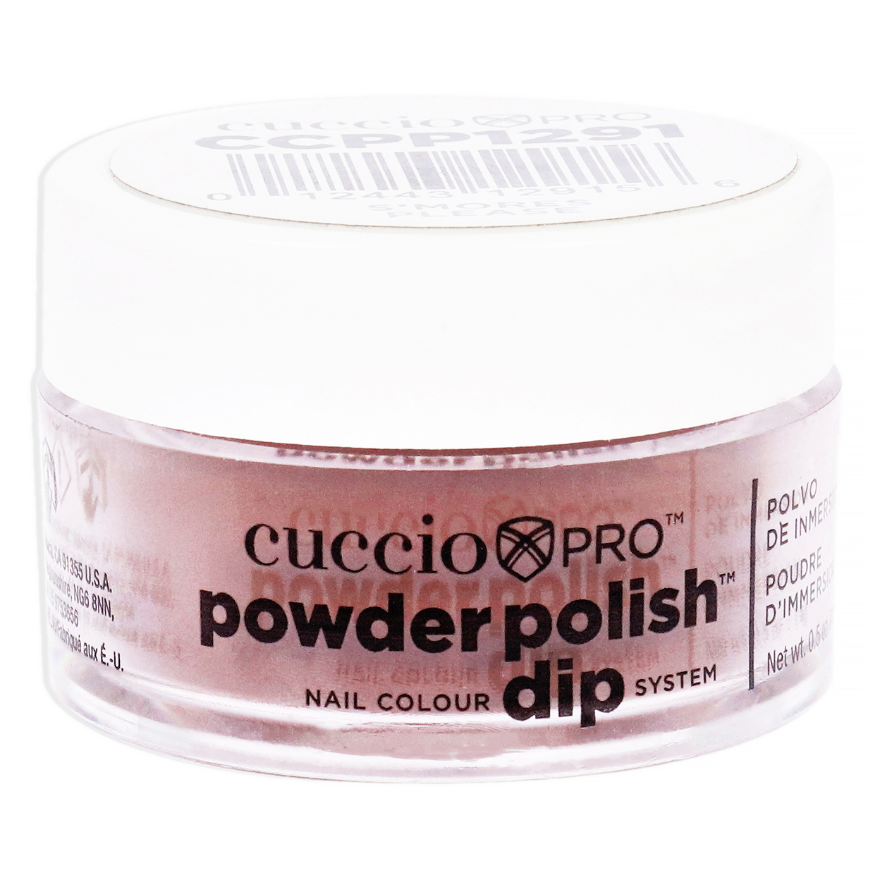 Cuccio Colour Pro Powder Polish Nail Colour Dip System - Smore Please Nail Powder 0.5 Oz