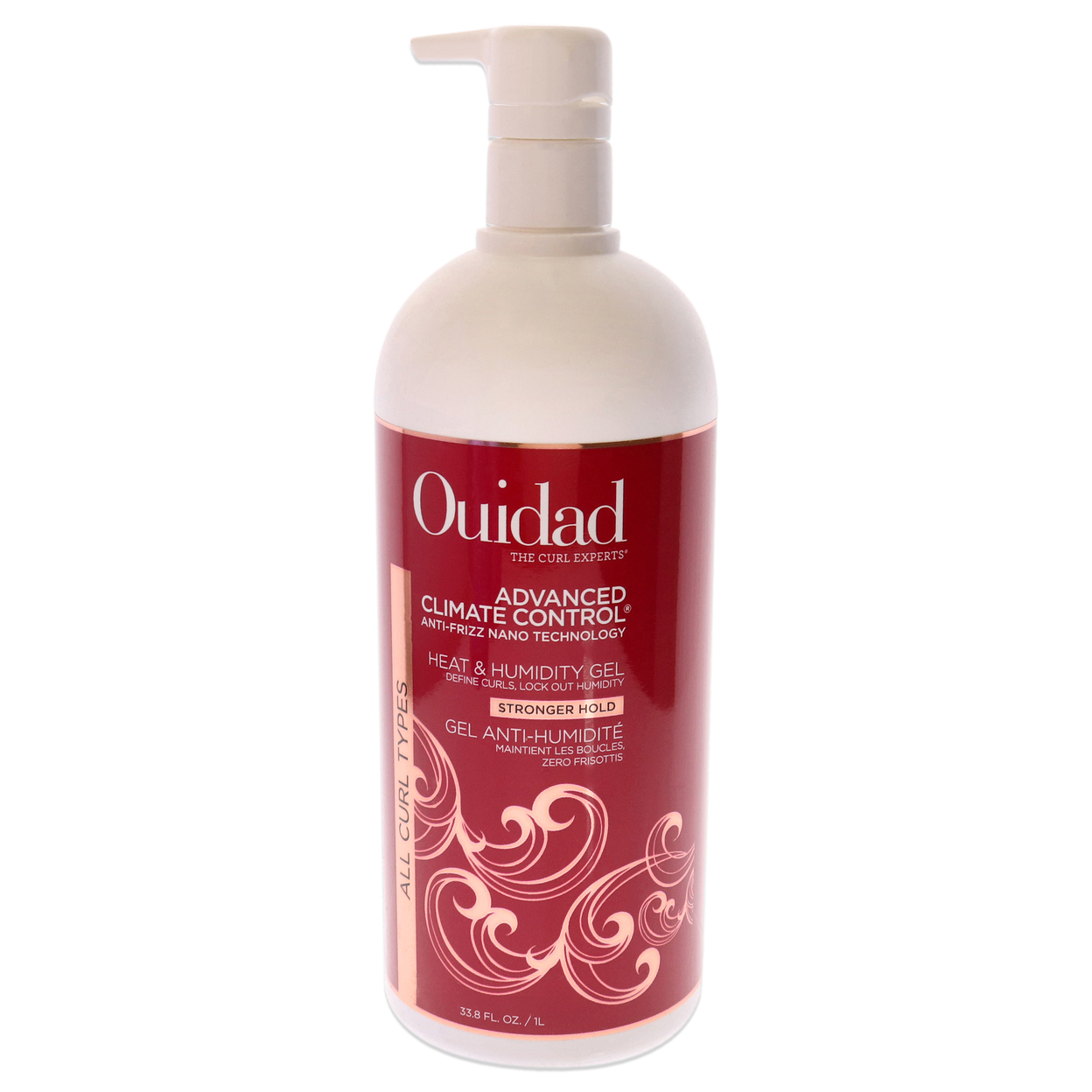 Ouidad Advanced Climate Control Heat And Humidity Gel - Strong Hold Gel 33.8 Oz
