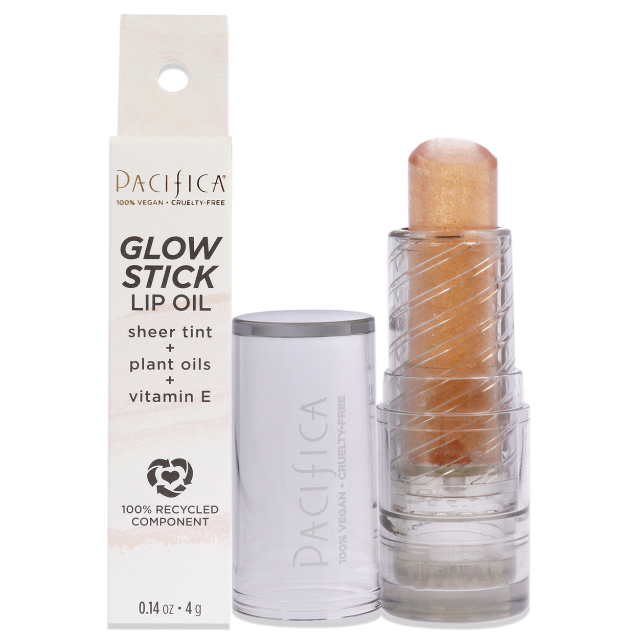 Pacifica Glow Stick Lip Oil - Pink Sheer 0.14 Oz