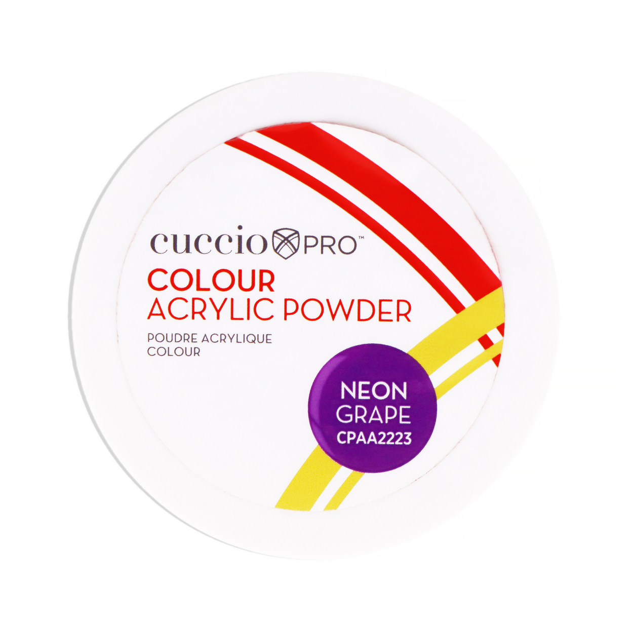 Cuccio PRO Colour Acrylic Powder - Neon Grape 1.6 Oz