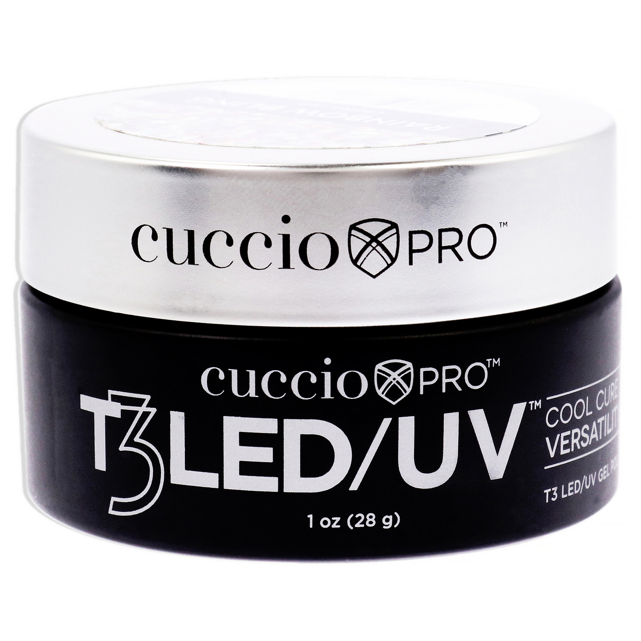 Cuccio Pro T3 Cool Cure Versatility Gel - Rainbow Bling Nail Gel 1 Oz