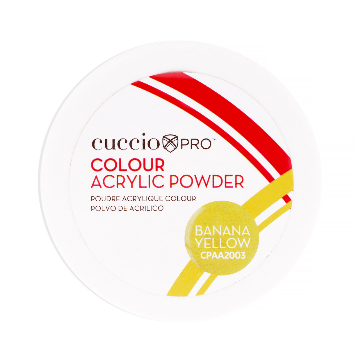 Cuccio PRO Colour Acrylic Powder - Banana Yellow 1.6 Oz