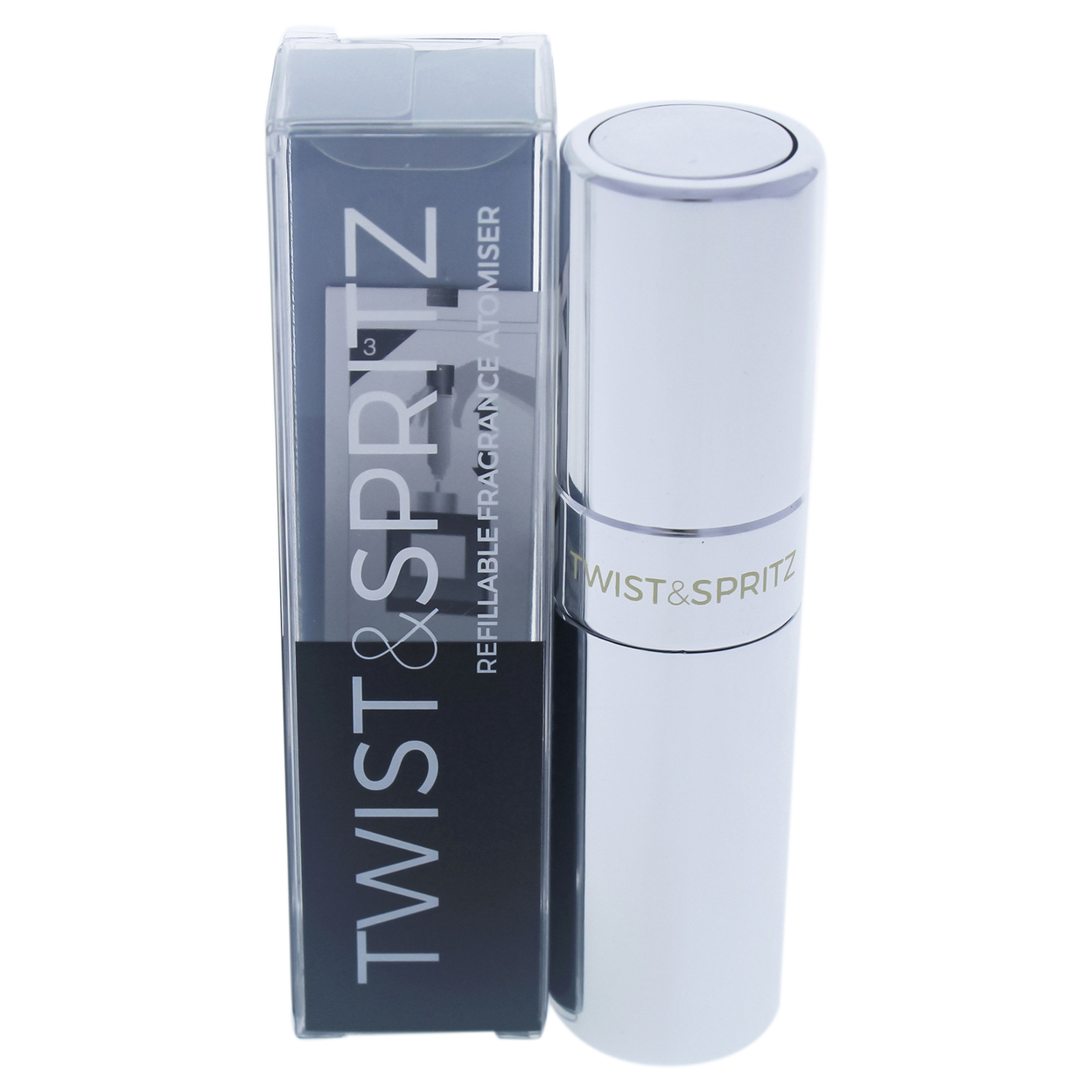Twist And Spritz Atomiser - Polished Silver 8 Ml 8 Ml