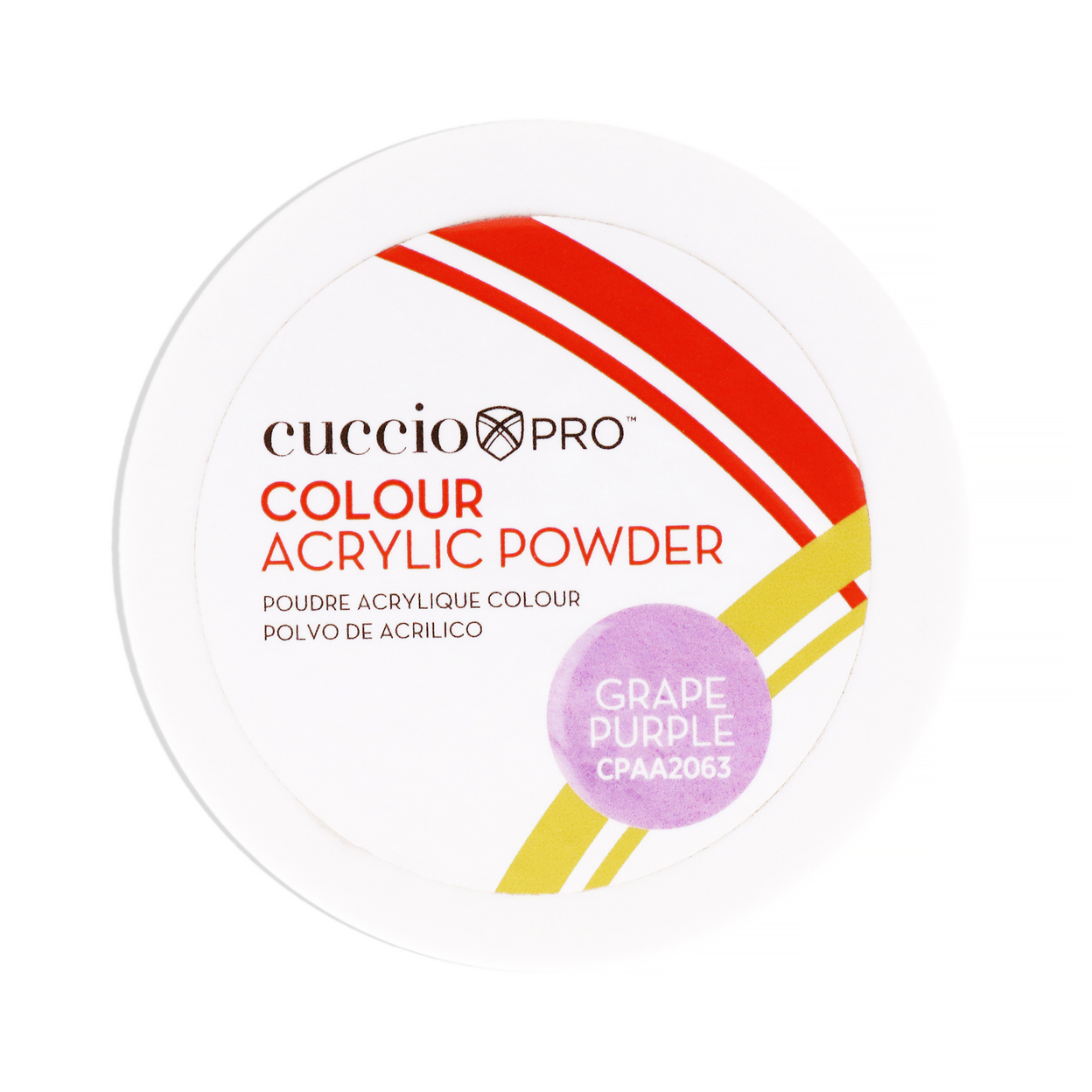 Cuccio PRO Colour Acrylic Powder - Grape Purple 1.6 Oz