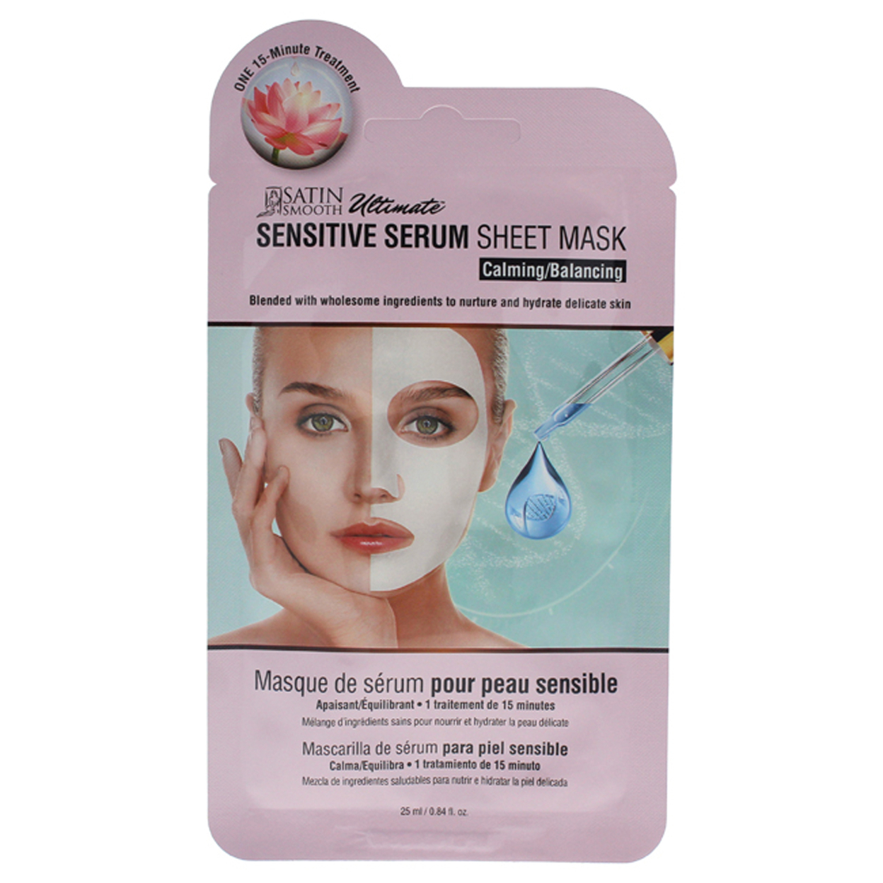 Satin Smooth Sensitive Serum Sheet Mask 0.84 Oz