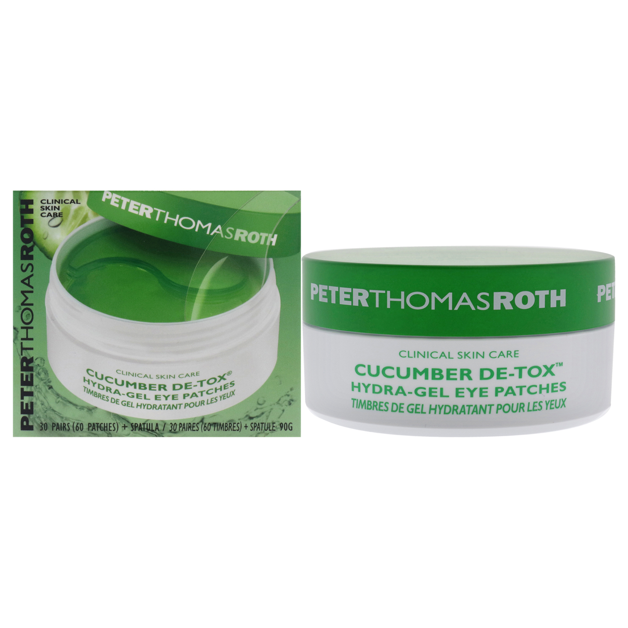 Peter Thomas Roth Cucumber De-Tox Hydra-Gel Eye Patches 60 Pc