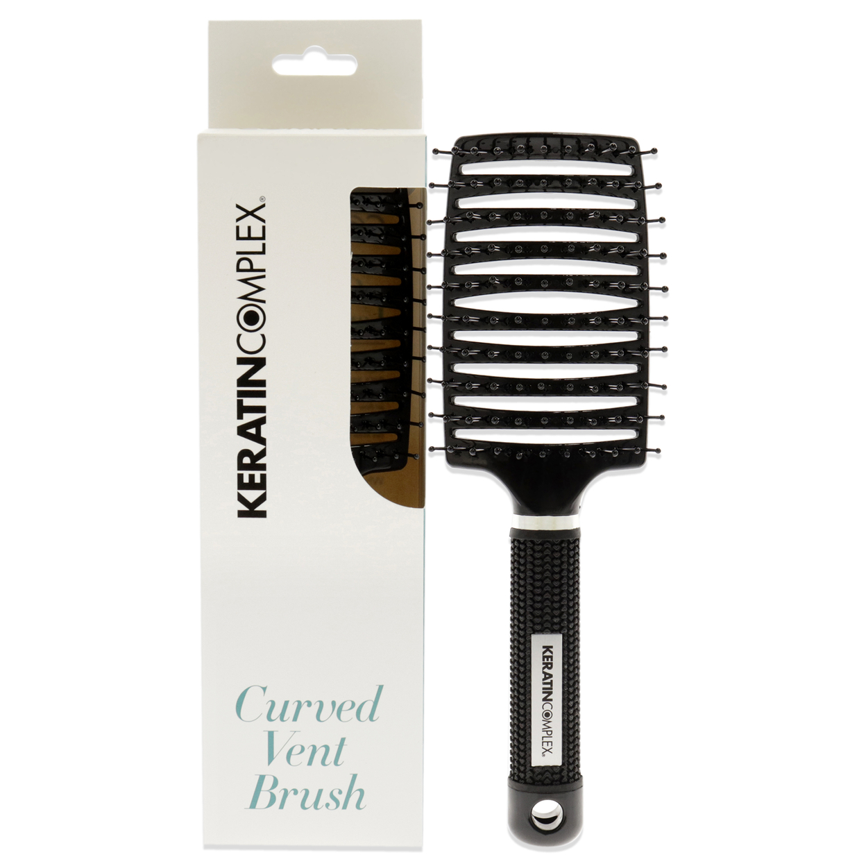Keratin Complex Unisex HAIRCARE Curved Vent Brush - Black 1 Pc