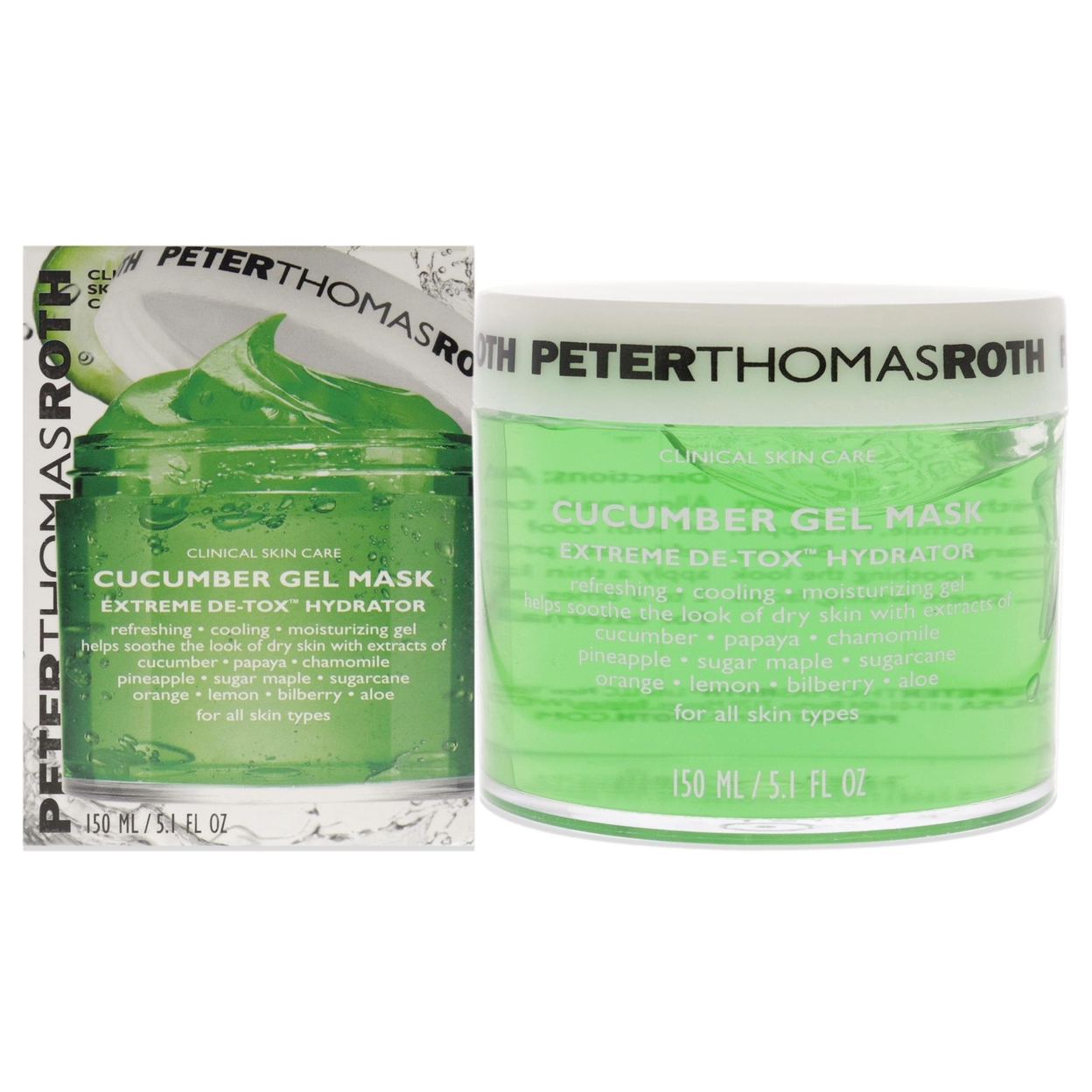 Peter Thomas Roth Cucumber Gel Mask Extreme Detoxifying Hydrator 5.1 Oz