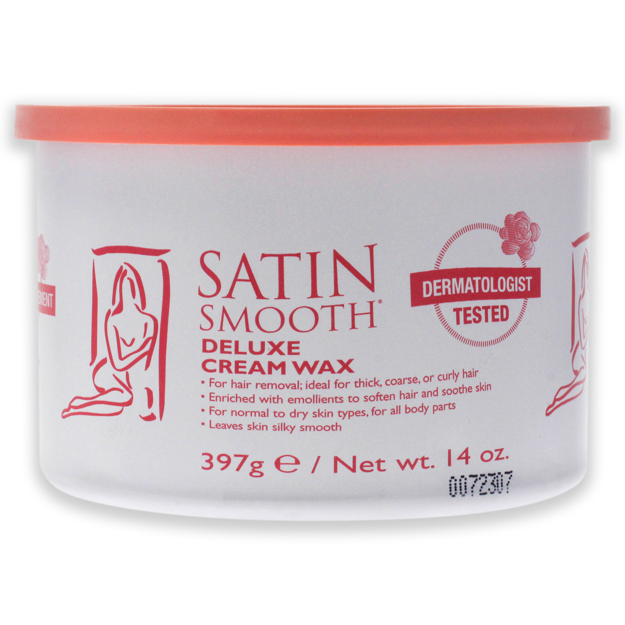 Satin Smooth Scarlet Berry Wax With Acai Can 14 Oz