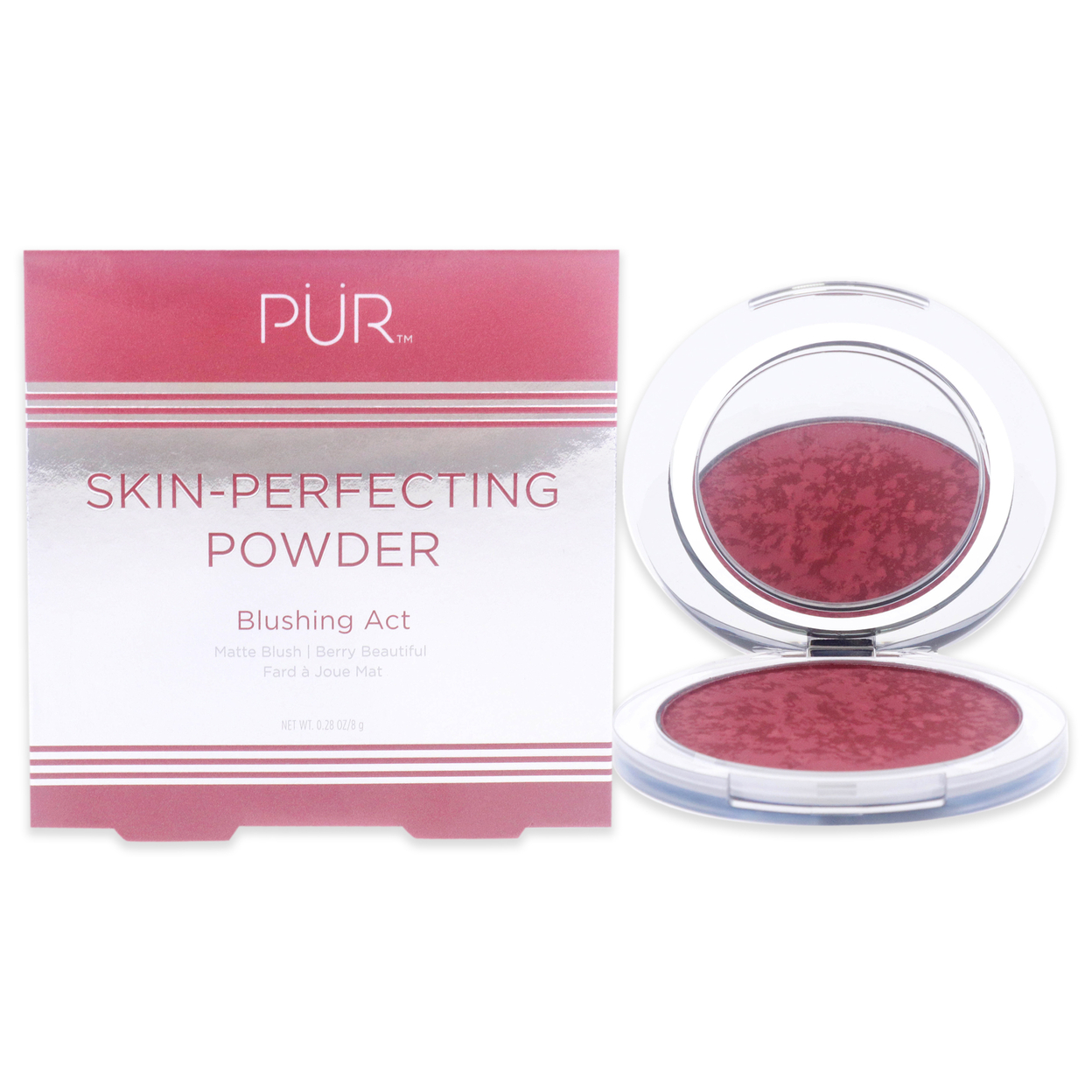 Pur Cosmetics Blushing Act Skin Perfecting Powder - Berry Beautiful Powder 0.28 Oz