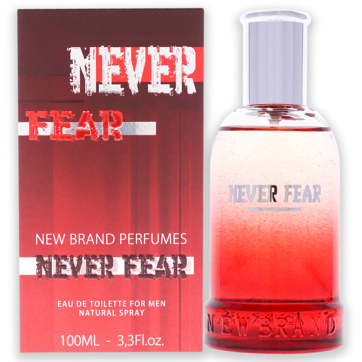New Brand Never Fear EDT Spray 3.3 Oz