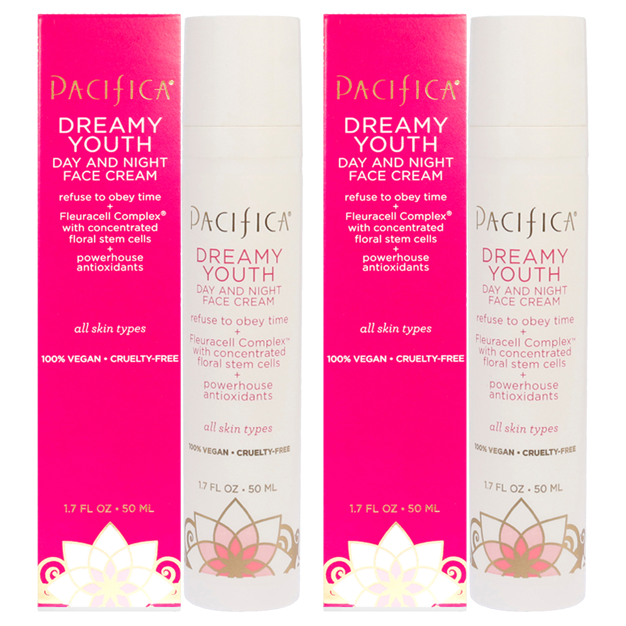 Pacifica Dreamy Youth Day And Night Face Cream - Pack Of 2 1.7 Oz