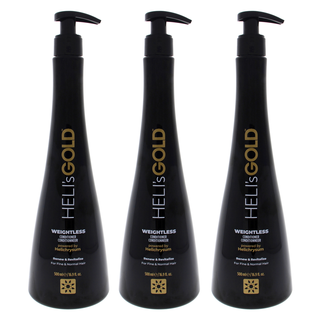 Helis Gold Weightless Conditioner - Pack Of 3 16.9 Oz