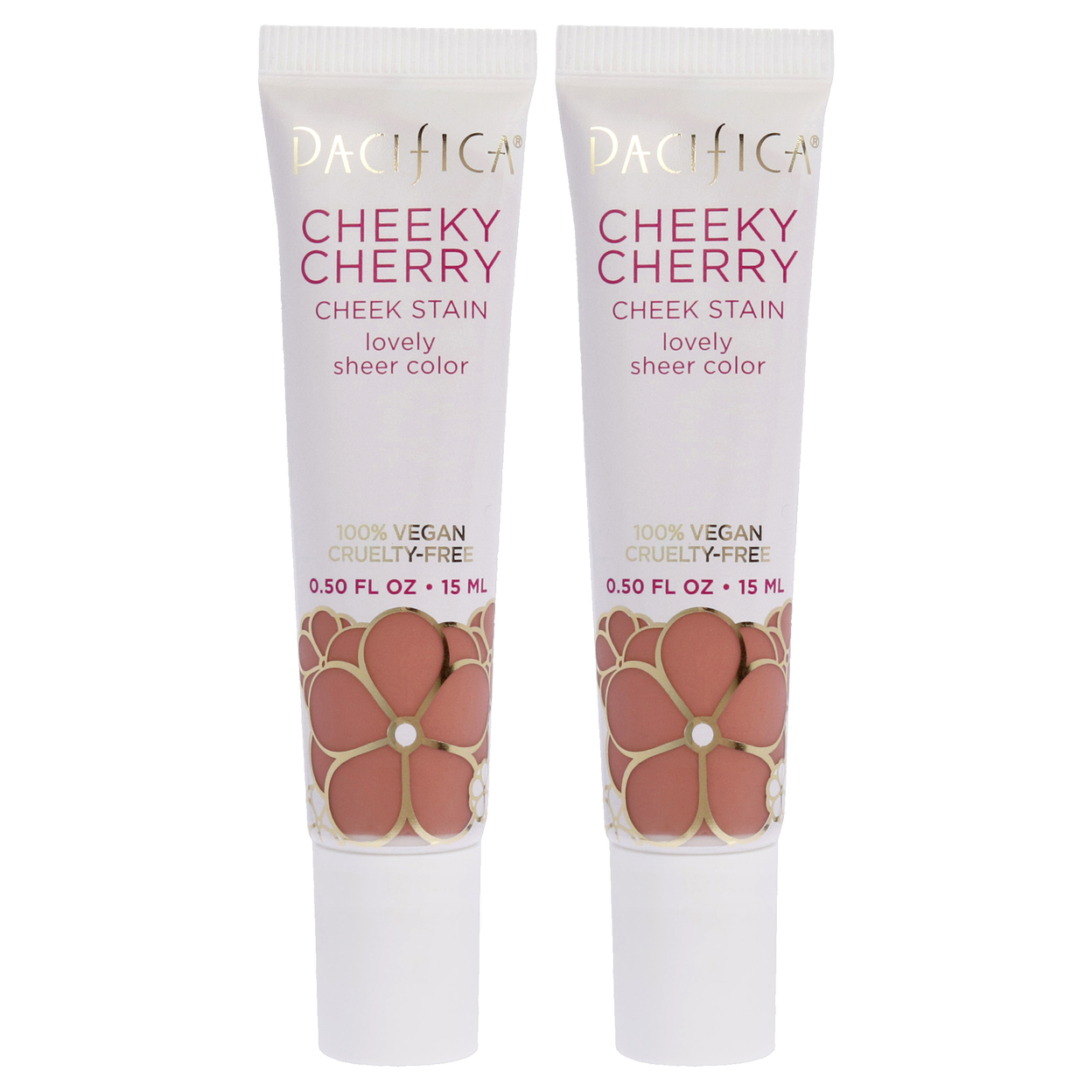 Pacifica Cheeky Cherry Cheek Stain - Cherry Baby - Pack Of 2 Blush 0.5 Oz